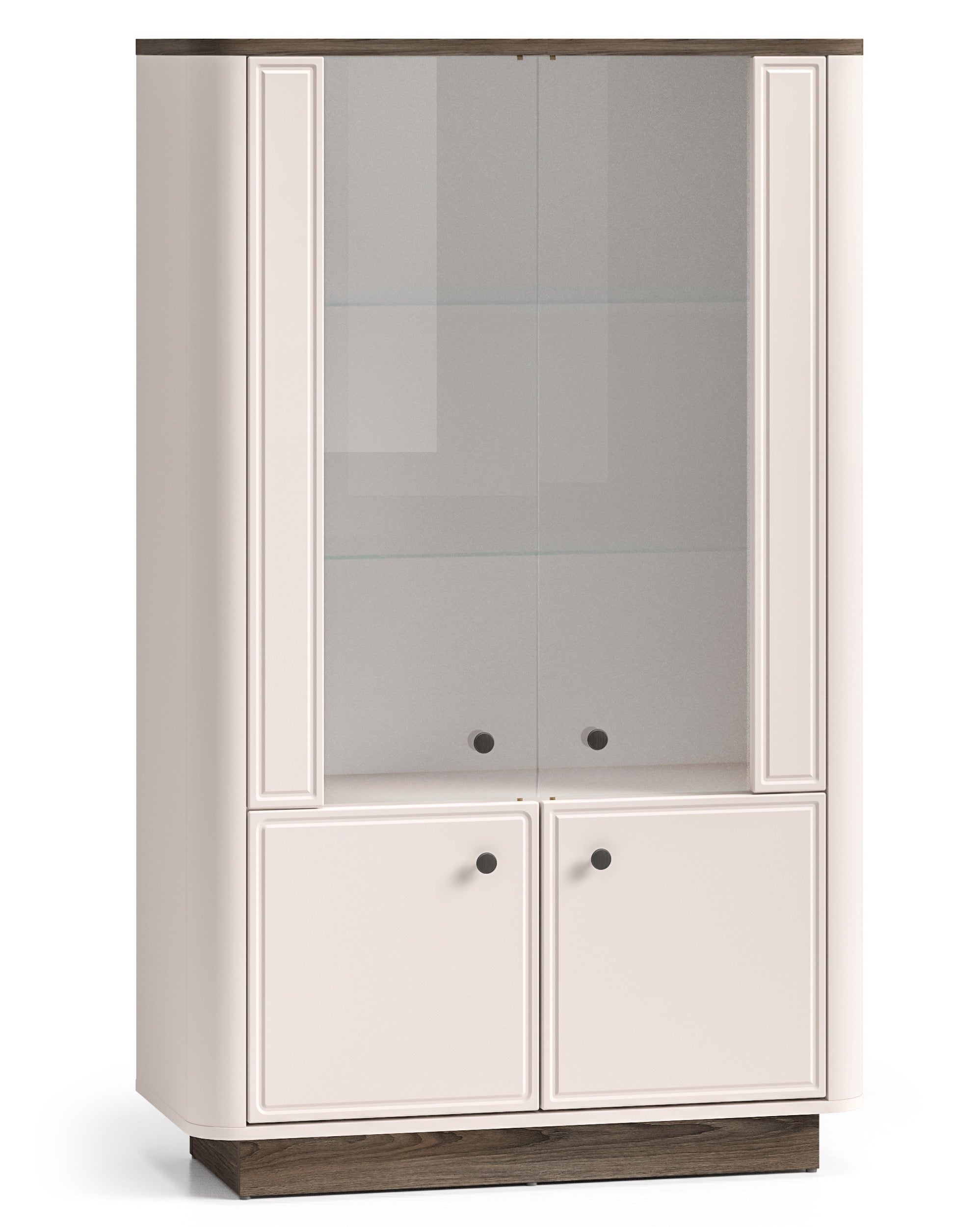 selsey-vilavio-niedriger-vitrinenschrank-mit-4-t-ren-und-beleuchtung-92-cm-kasch image 1