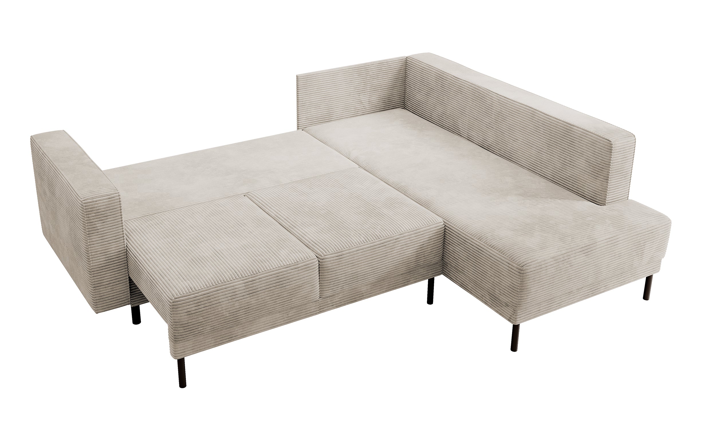 selsey-rodario-ecksofa-rechts-dunkelbeige-cord-schlaffunktion-bettkasten image 6