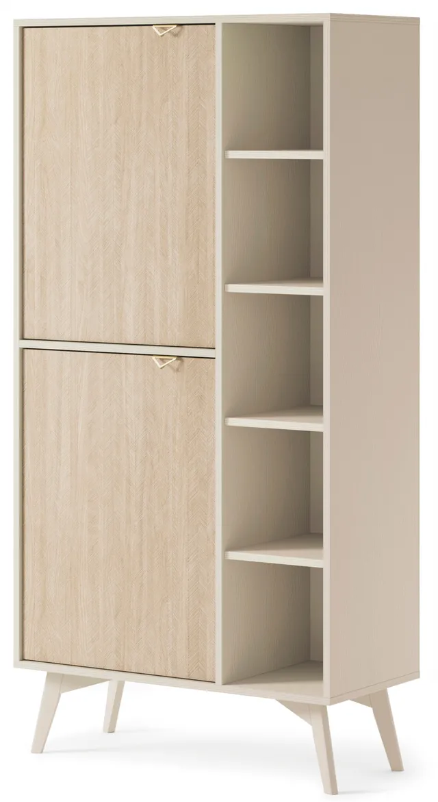 selsey-favoria-regal-80-cm-beige-fischgr-t-2-t-ren-goldene-griffe image 1