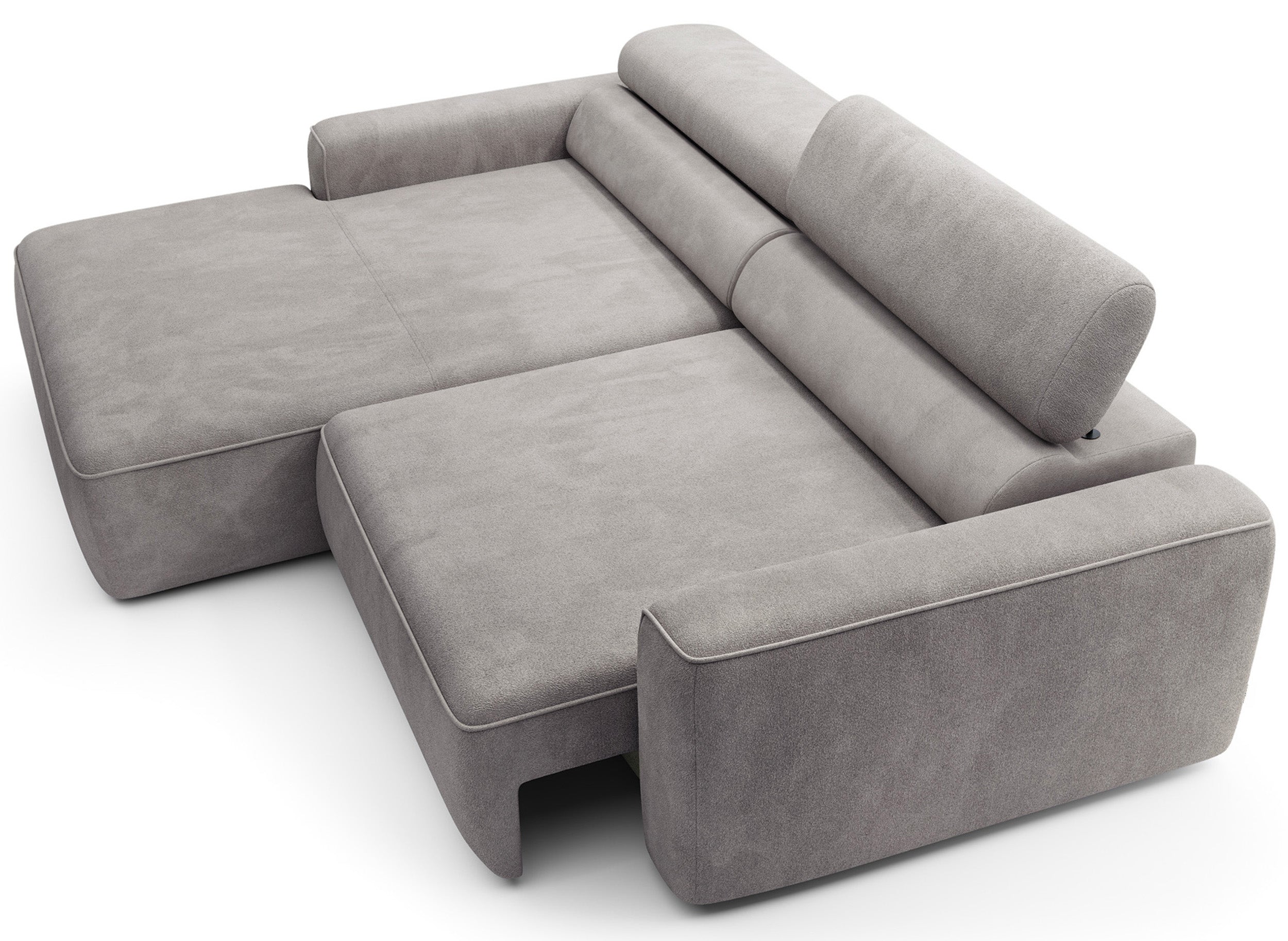 selsey-ecksofa-fando-l-form-links-mit-elektrischem-auszug-grauer-samt image 3
