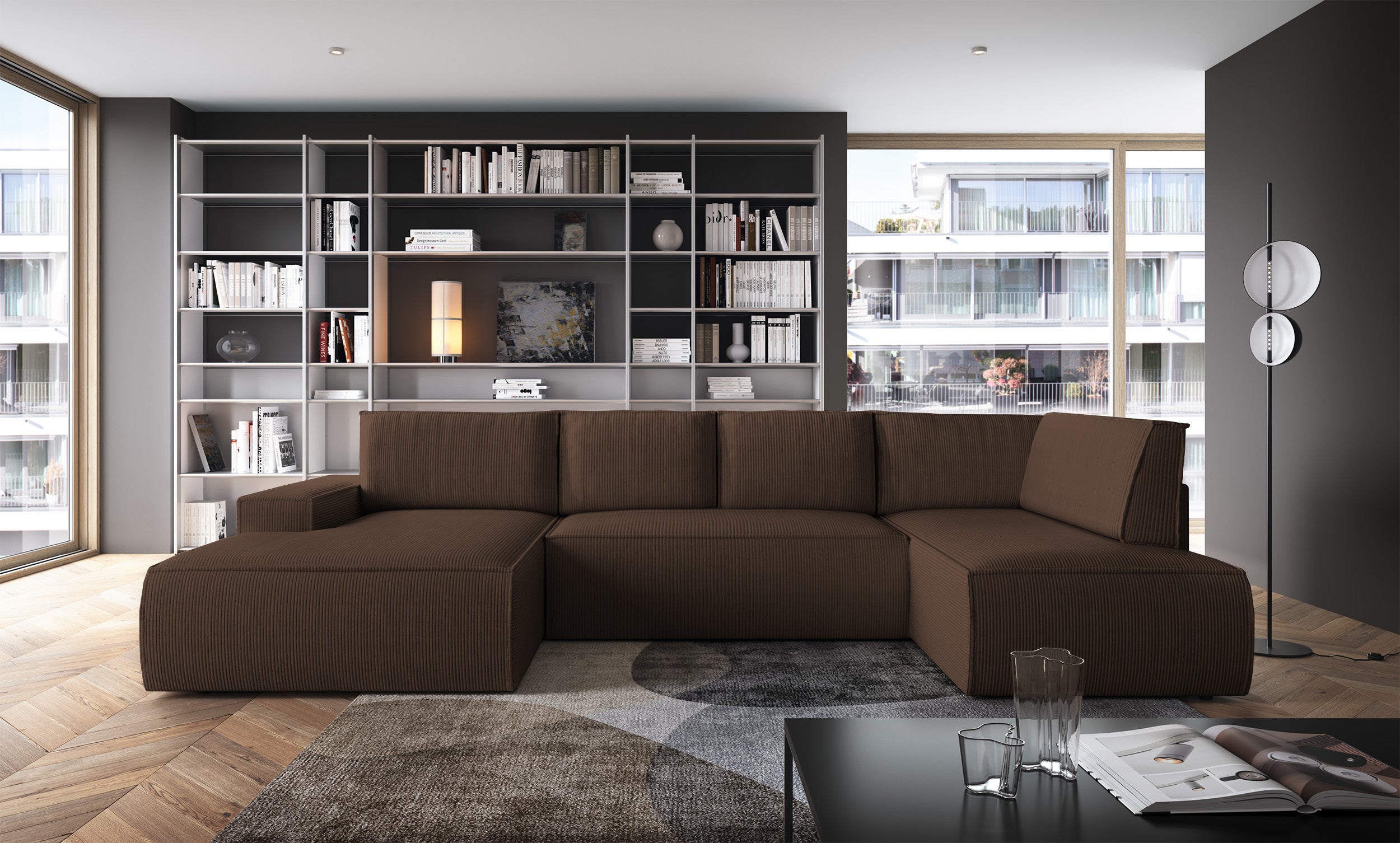 selsey-farese-new-ecksofa-mit-schlaffunktion-u-form-links-mit-stauraum-brauner-c image 2