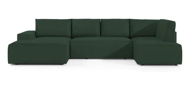 selsey-farese-new-ecksofa-u-form-mit-schlaffunktion-links-gr-ner-cord-mit-staura image 1