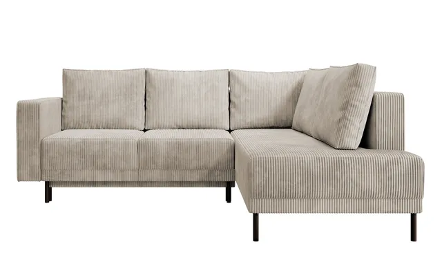 selsey-rodario-ecksofa-rechts-dunkelbeige-cord-schlaffunktion-bettkasten image 1