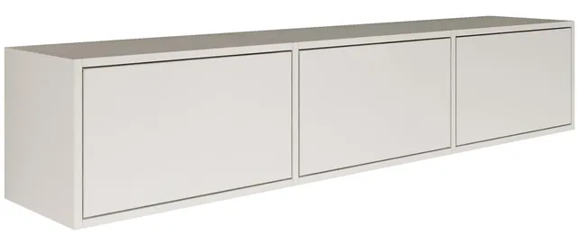 selsey-framme-h-ngender-tv-schrank-mit-drei-klappen-150-cm-wei image 1