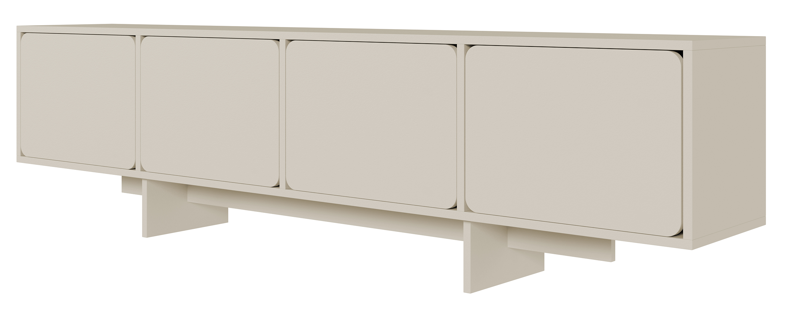 selsey-wuwu-tv-schrank-200-cm-mit-vier-f-chern-grau-beige image 1