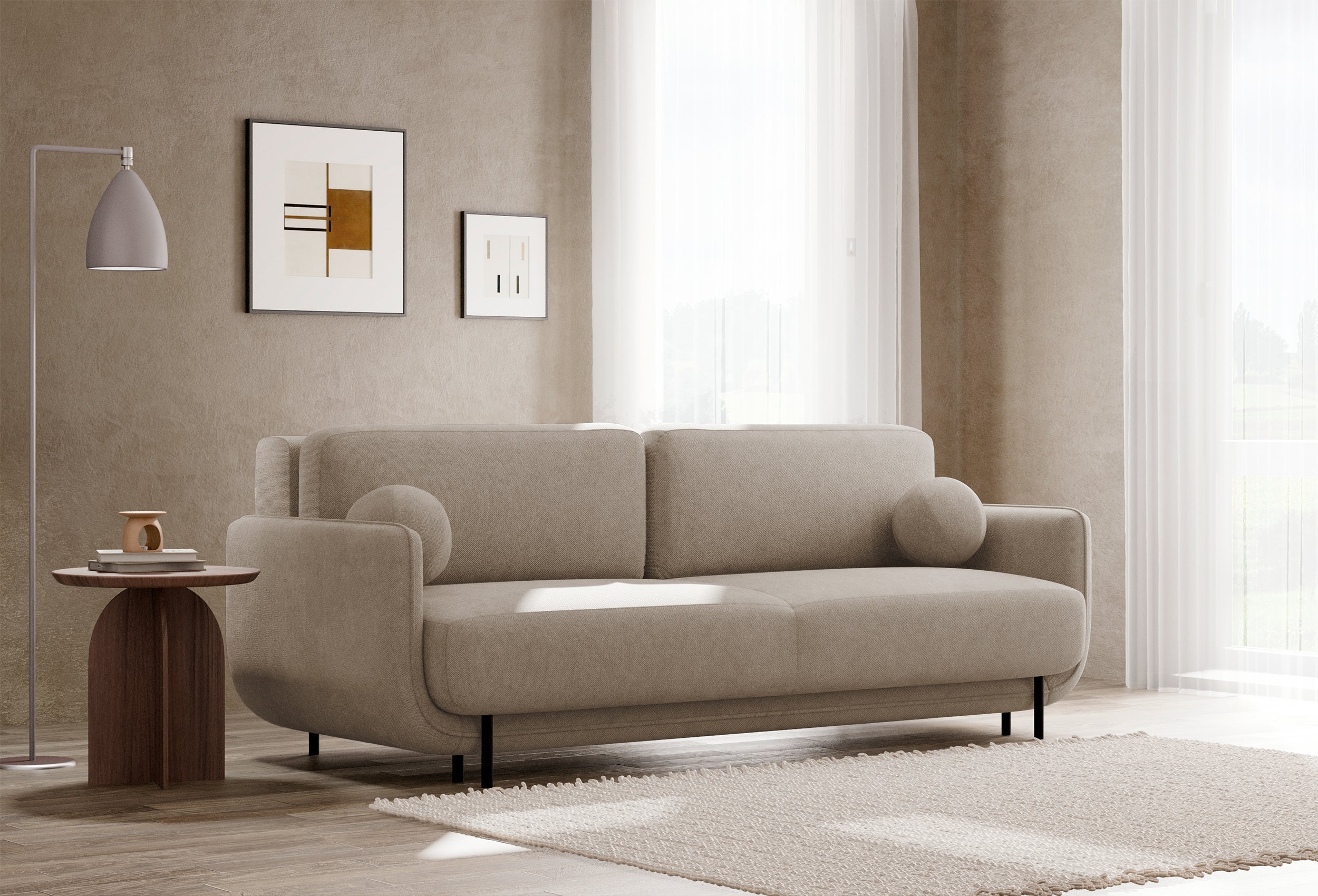 selsey-ovals-ausziehbare-dreisitzer-couch-in-beige-flechtoptik image 2