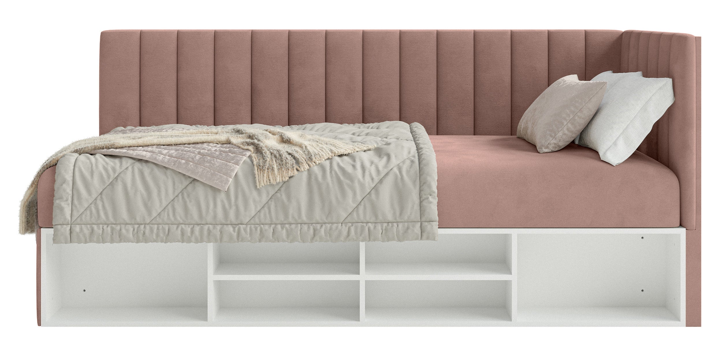 selsey-ventrio-jugendbett-90x200-cm-rechtsseitig-hellrosa-velours-stauraum-und-r image 5