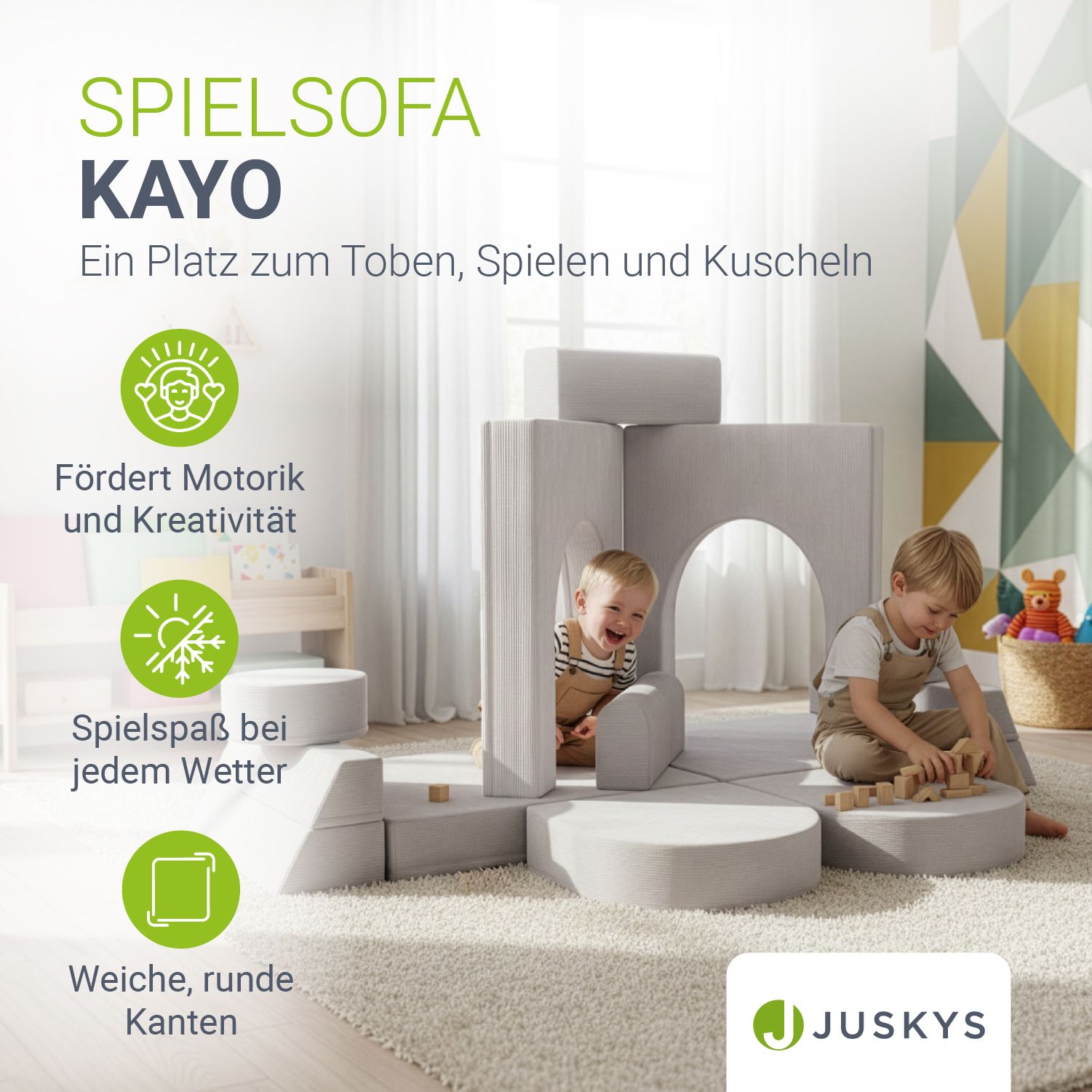juskys-kayo-kindersofa-spielsofa-cord-beige-modular-mit-kissen image 6