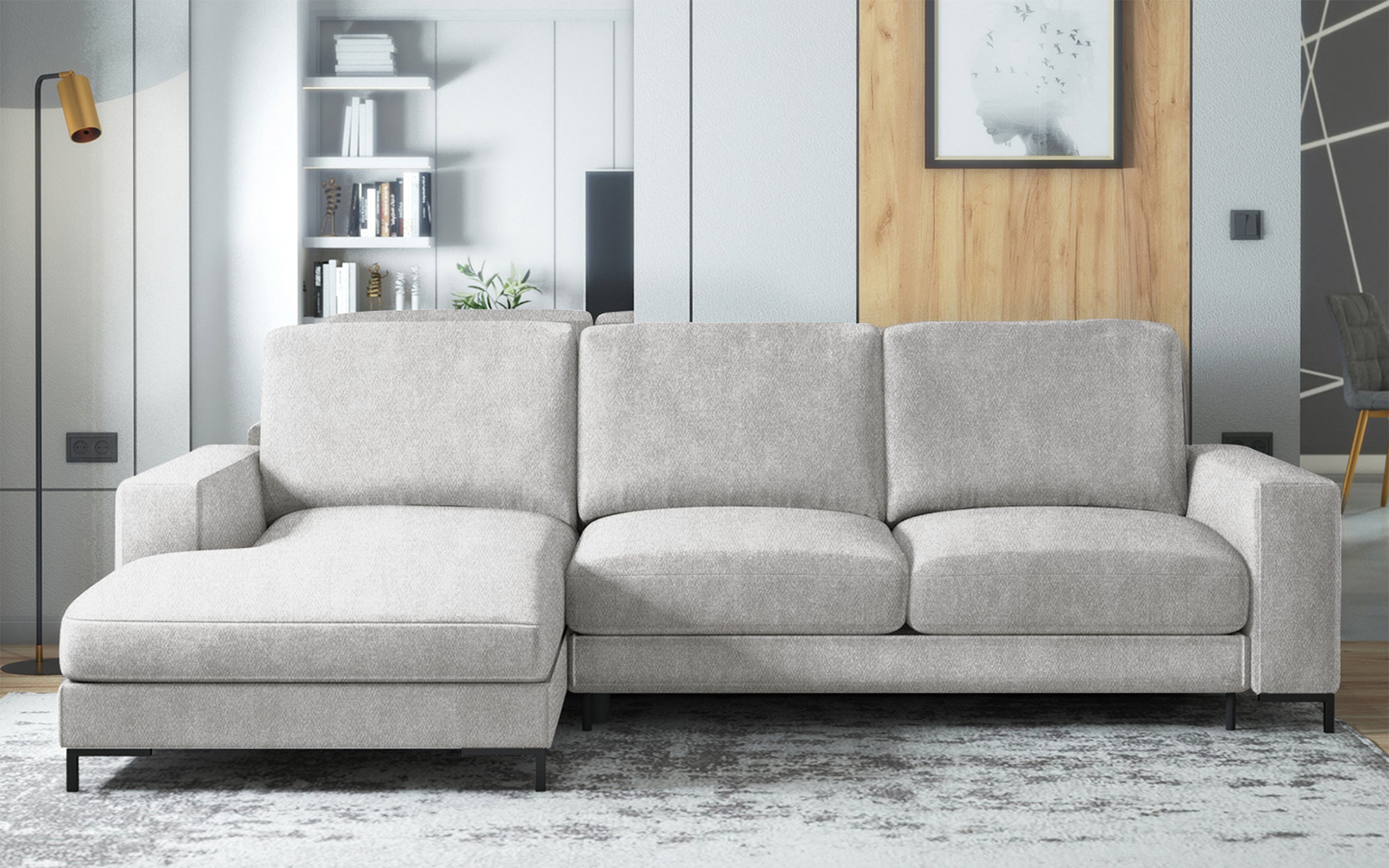 selsey-mokpeo-ecksofa-mit-schlaffunktion-links-l-form-stauraum-grauer-samt image 2