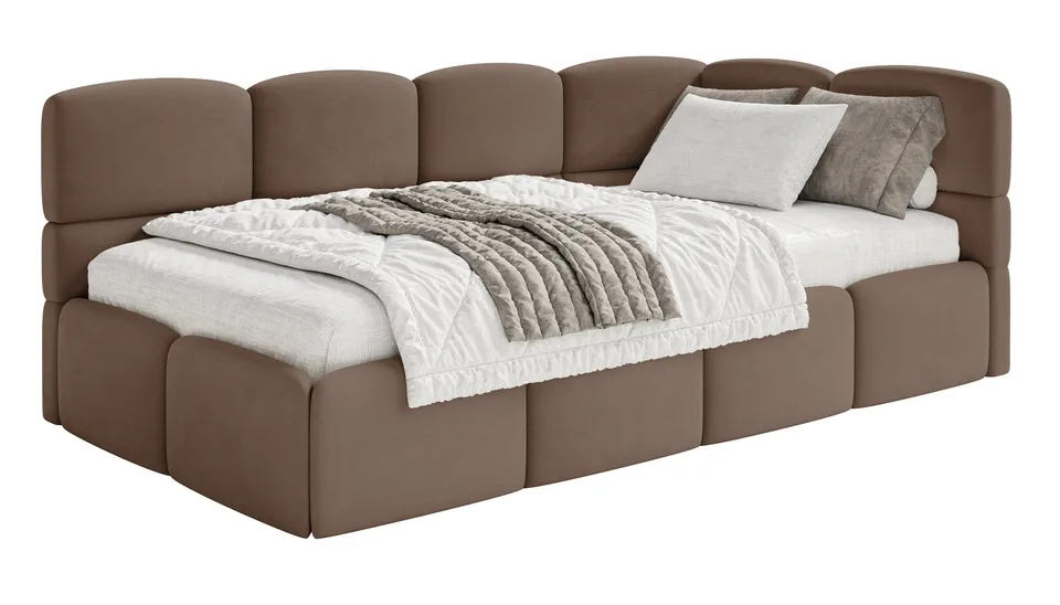 selsey-cloudy-jugendbett-120x200-rechts-braun-velours-mit-matratze-und-stauraum image 1
