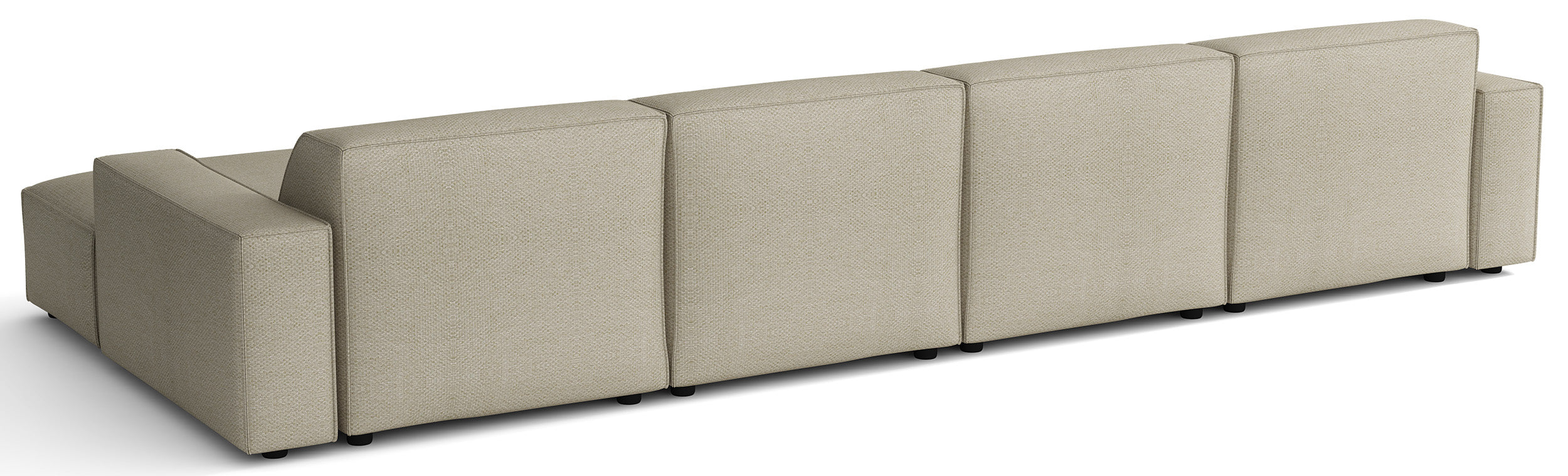 selsey-sellmo-ecksofa-u-f-rmig-universell-hellgraubeige-hydrophobes-chenille-mod image 4