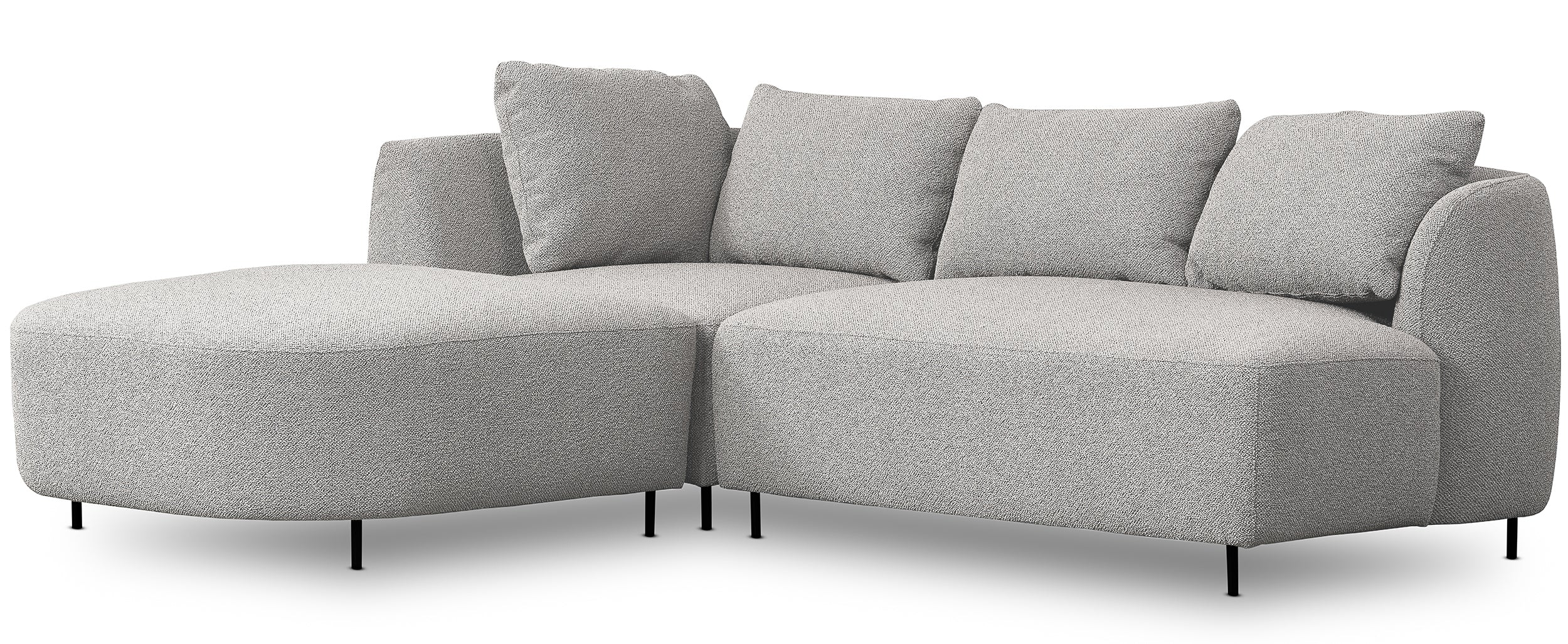 selsey-lanomi-ecksofa-l-form-links-modular-hellgrauer-boucl-mit-pouf image 3