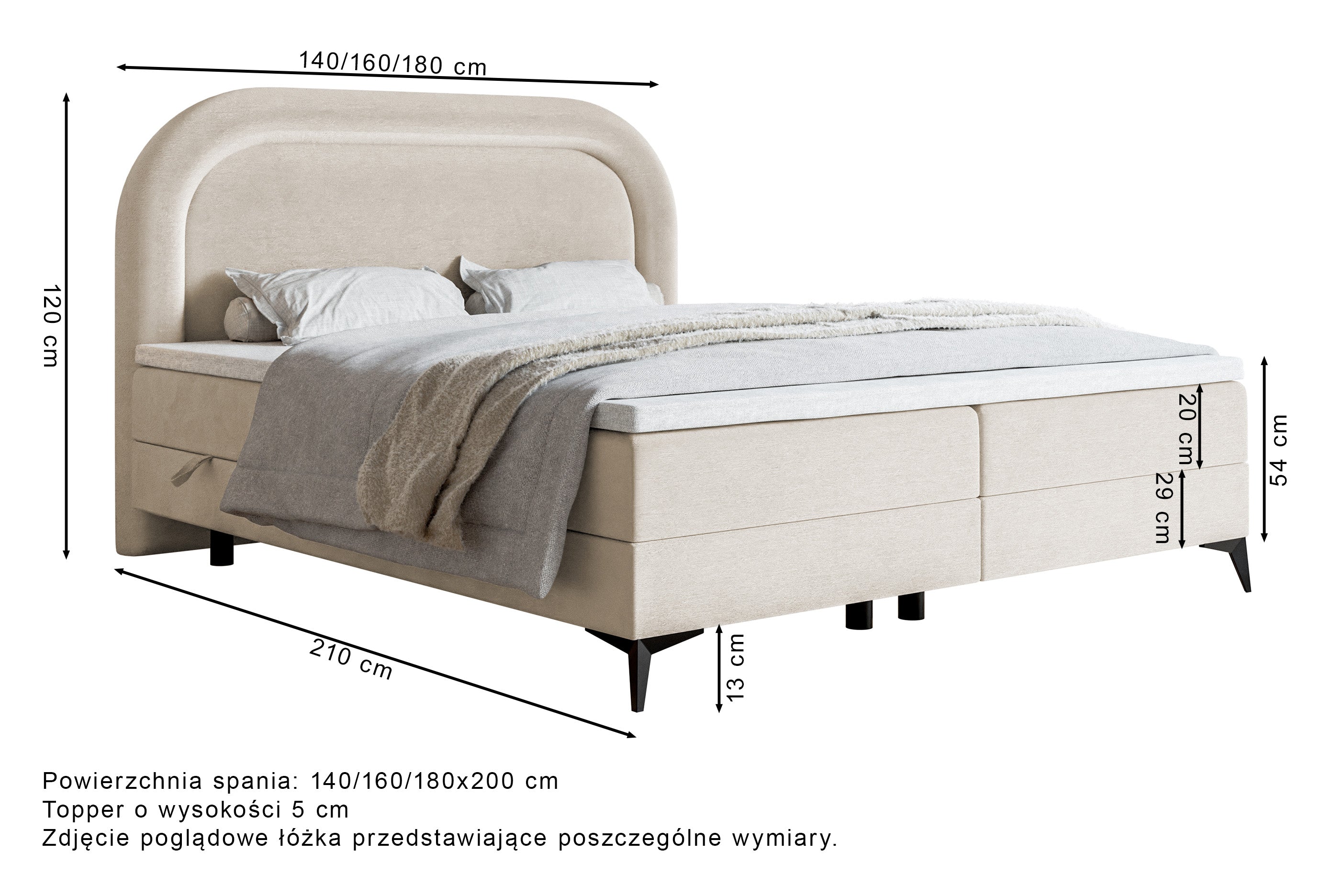 selsey-loreo-kontinentales-bett-140x200-mit-topper-stauraum-taube-velours-wasser image 6