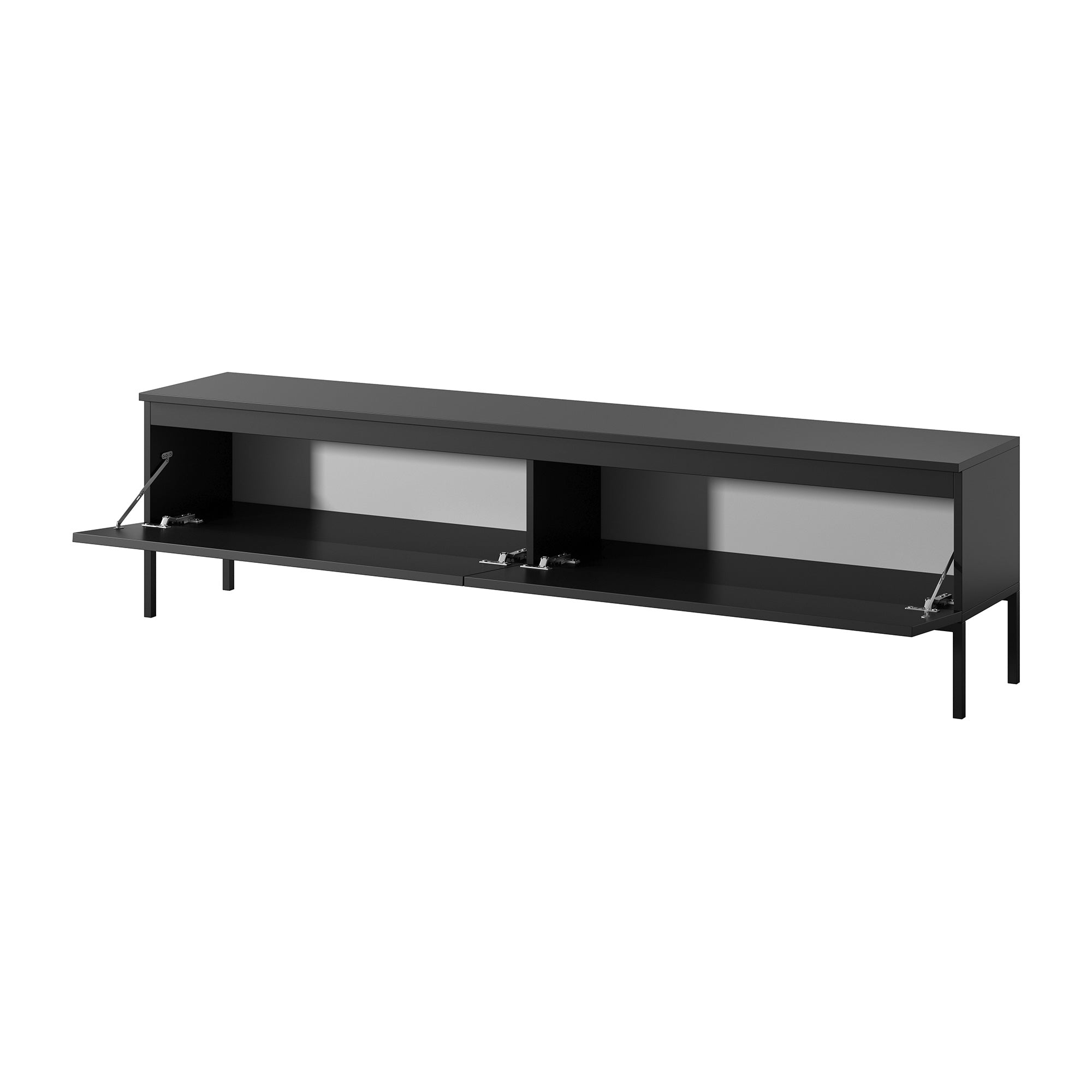 selsey-tv-schrank-bemmi-175-cm-schwarz-mit-schwarzen-beinen image 6