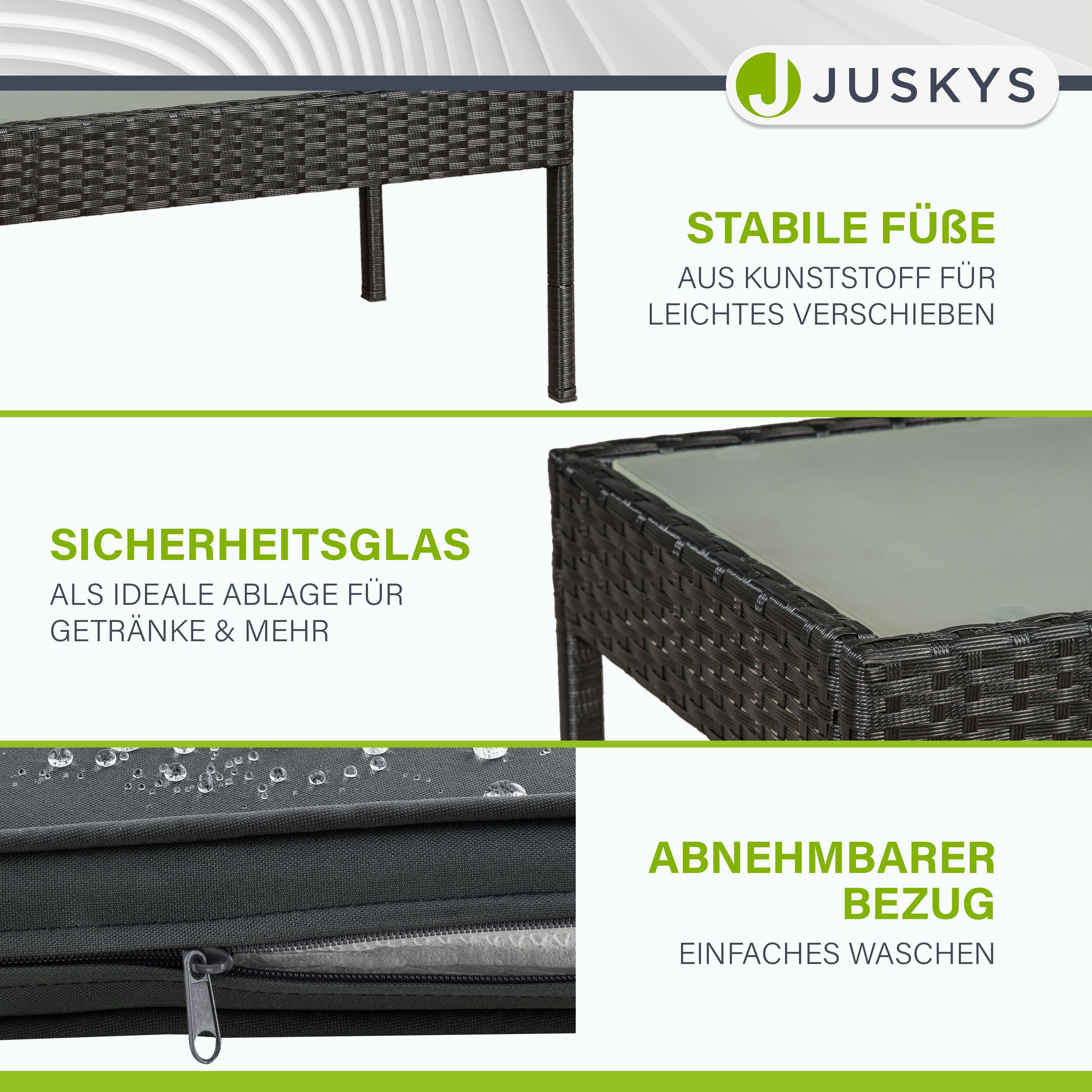 juskys-polyrattan-sitzgruppe-trinidad-4-teilig-f-r-4-personen-schwarz-grau image 8