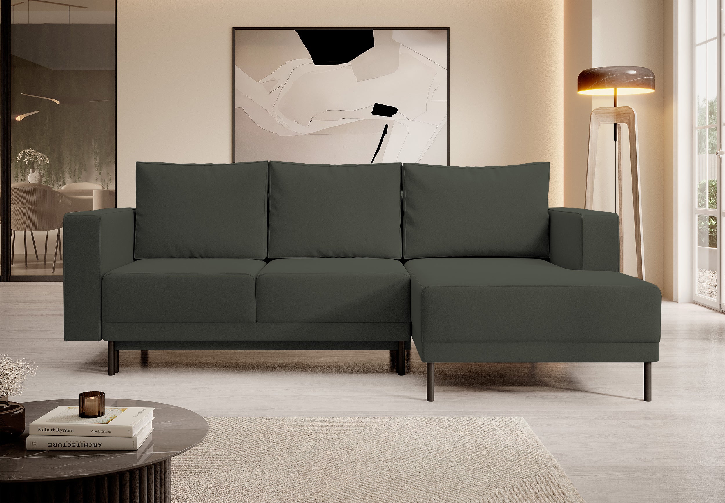 selsey-rodario-mini-ecksofa-mit-schlaffunktion-l-form-rechts-olivgr-ner-samt-mit image 2
