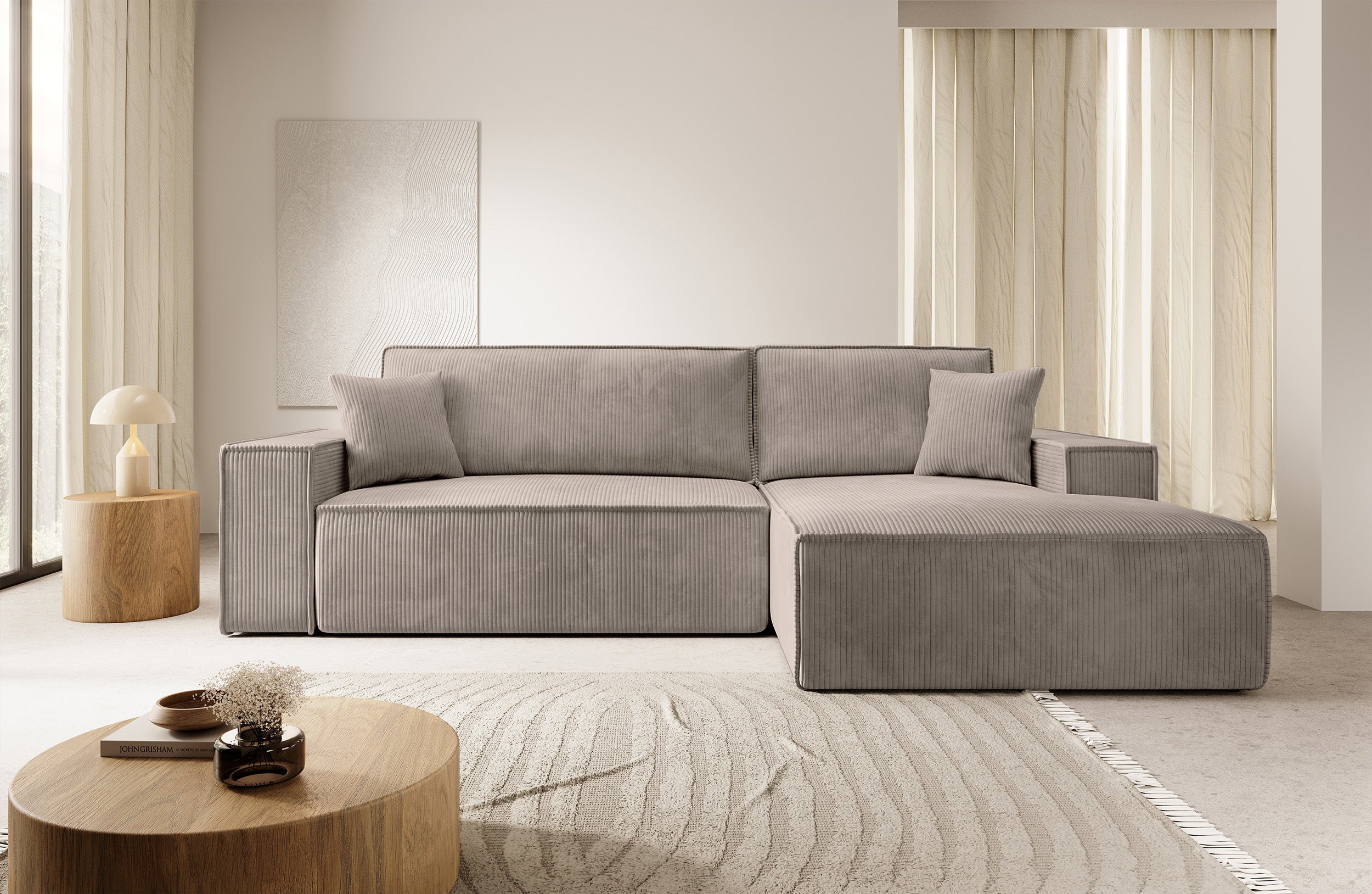 selsey-farese-new-ecksofa-rechts-beige-cord-mit-smart-schlaffunktion image 2