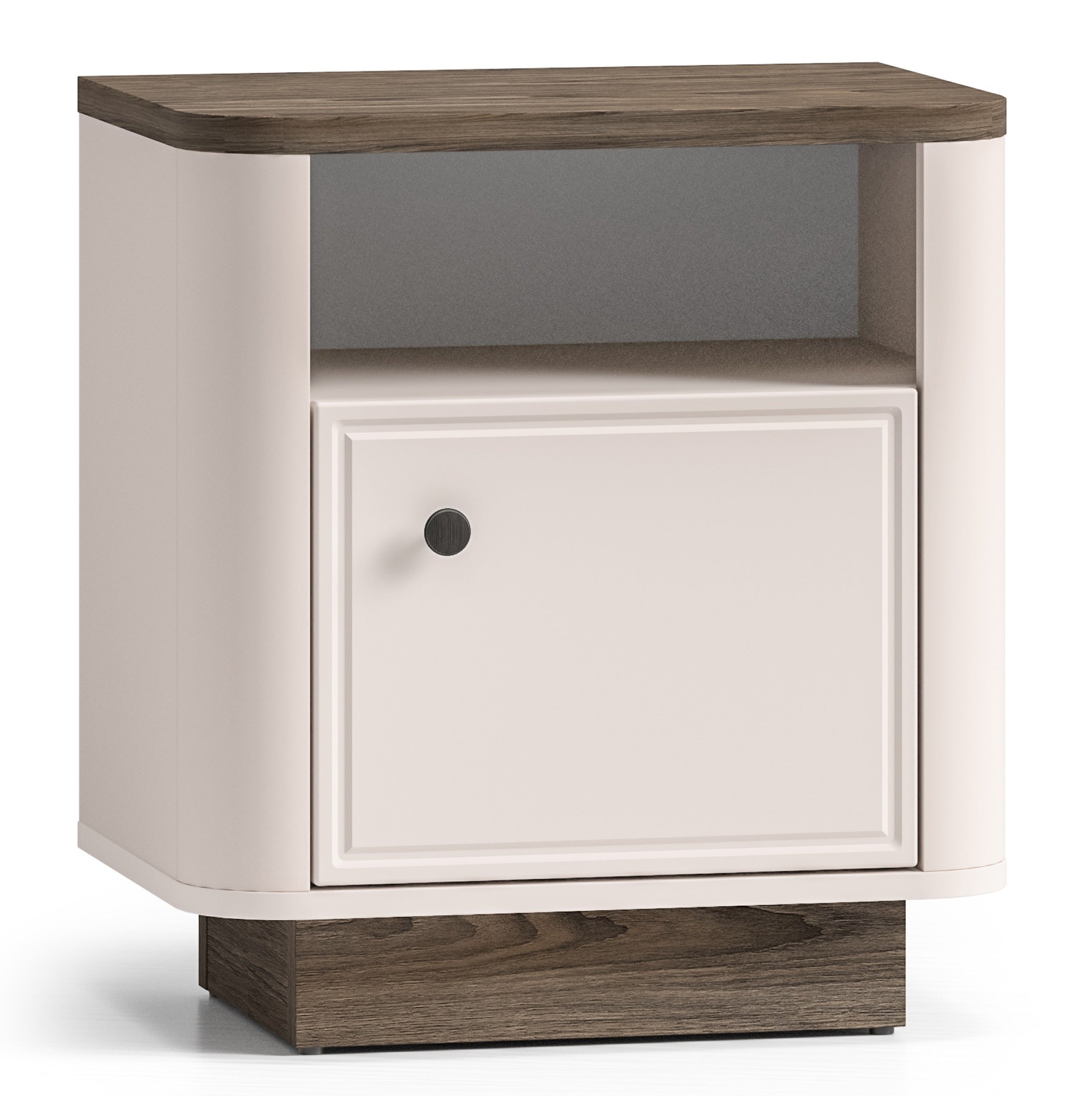 selsey-vilavio-nachttisch-mit-t-r-und-nische-50-cm-kaschmir-dunkle-windm-hle-eic image 1