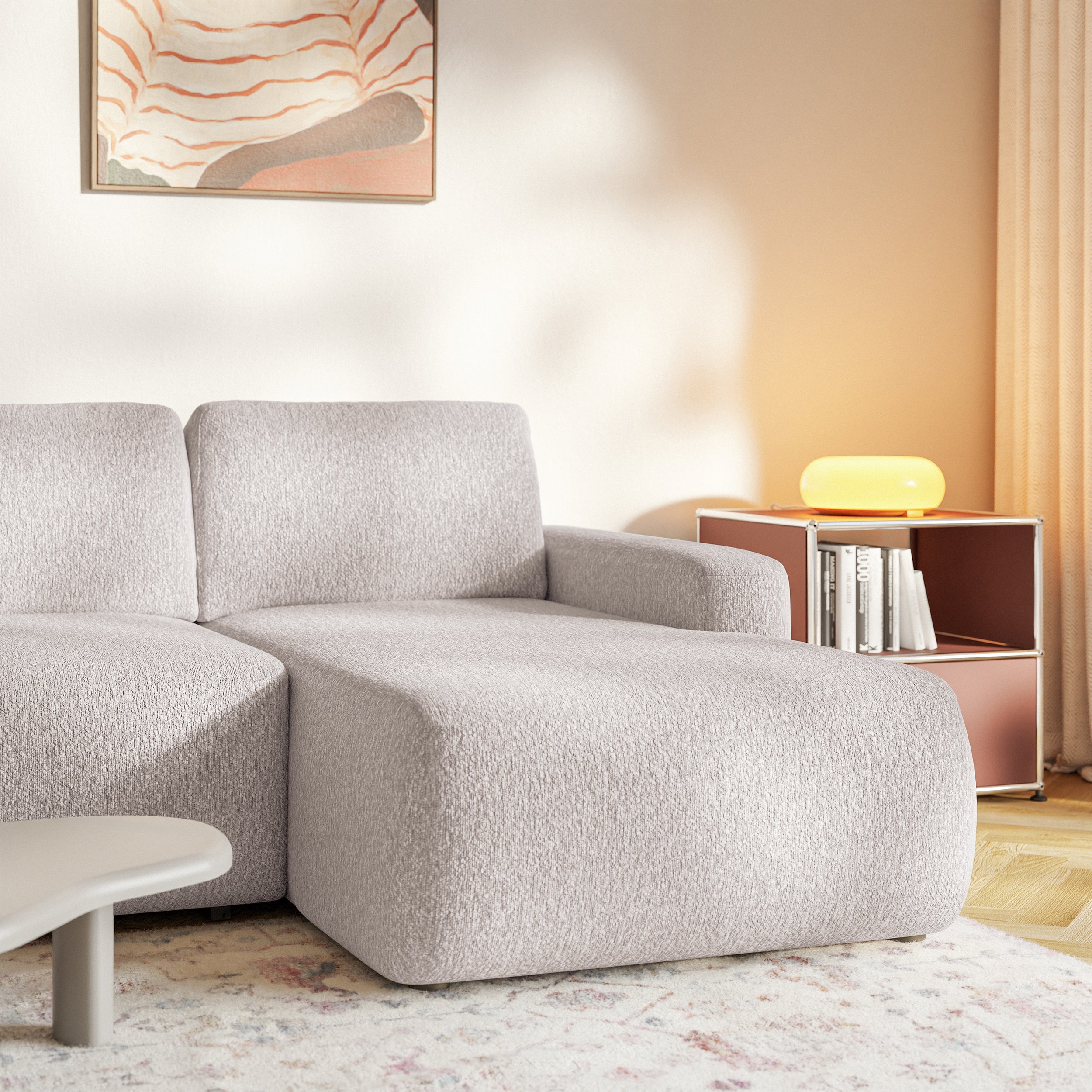 selsey-ecksofa-carnos-mini-l-form-rechts-beige-chenille-mit-schlaffunktion image 6