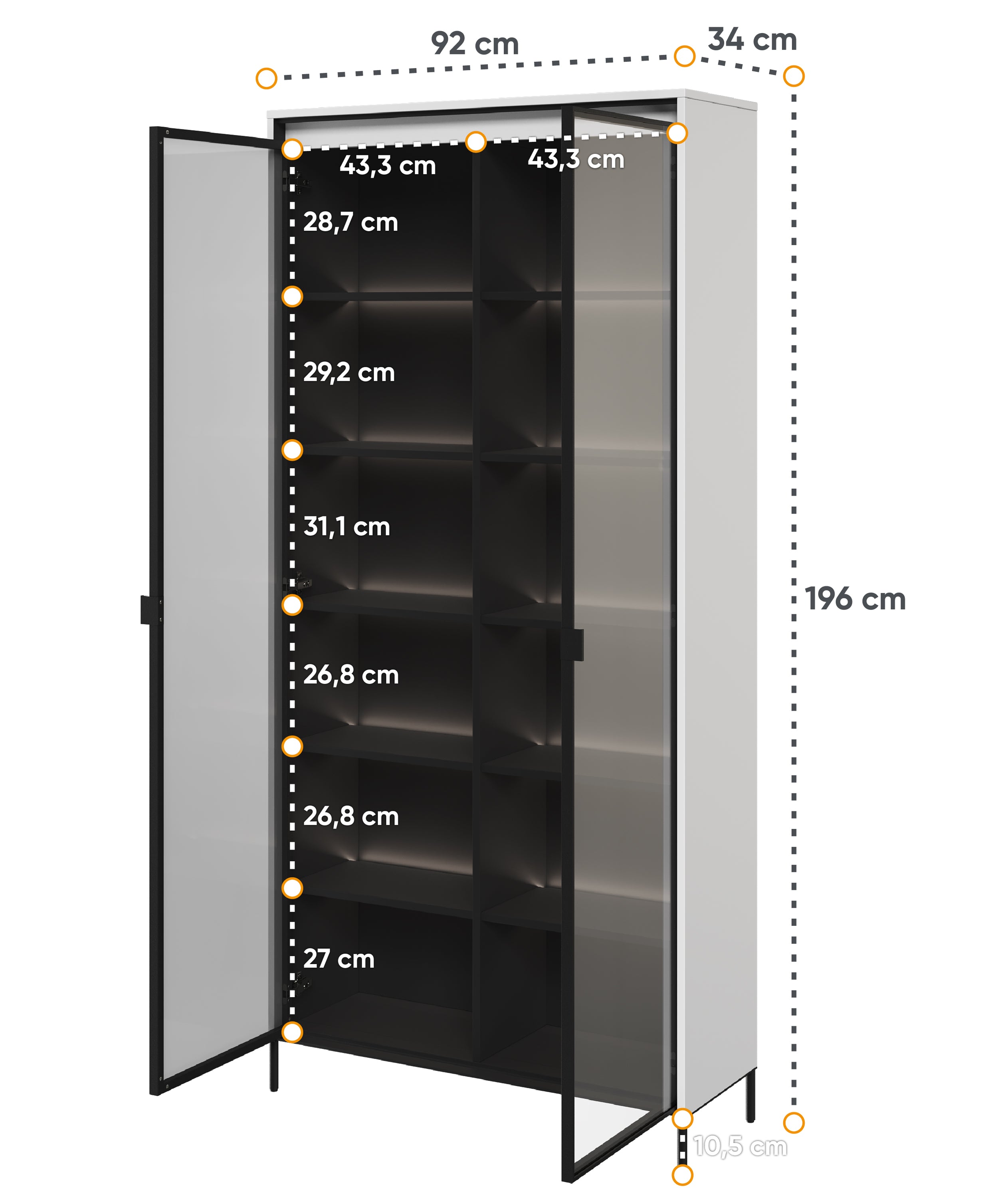 selsey-trend-zweifl-geliger-schrank-vitrine-92-cm-wei-mit-led image 4