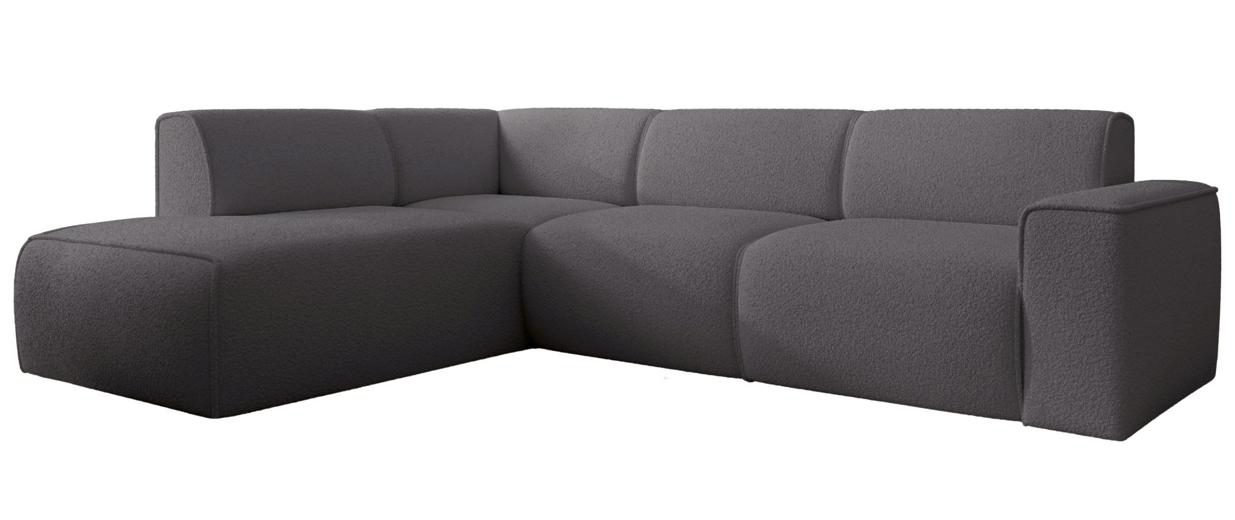 selsey-bouvi-ecksofa-l-f-rmig-links-dunkelgrauer-boucl-stoff image 4