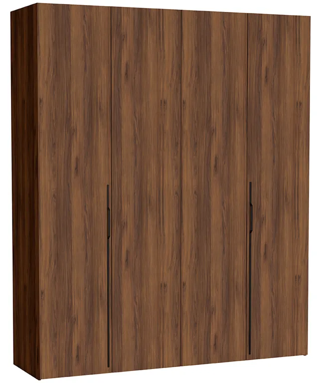 selsey-bari-zweifl-geliger-schrank-200-cm-mit-drei-schubladen-walnuss-warmia image 1