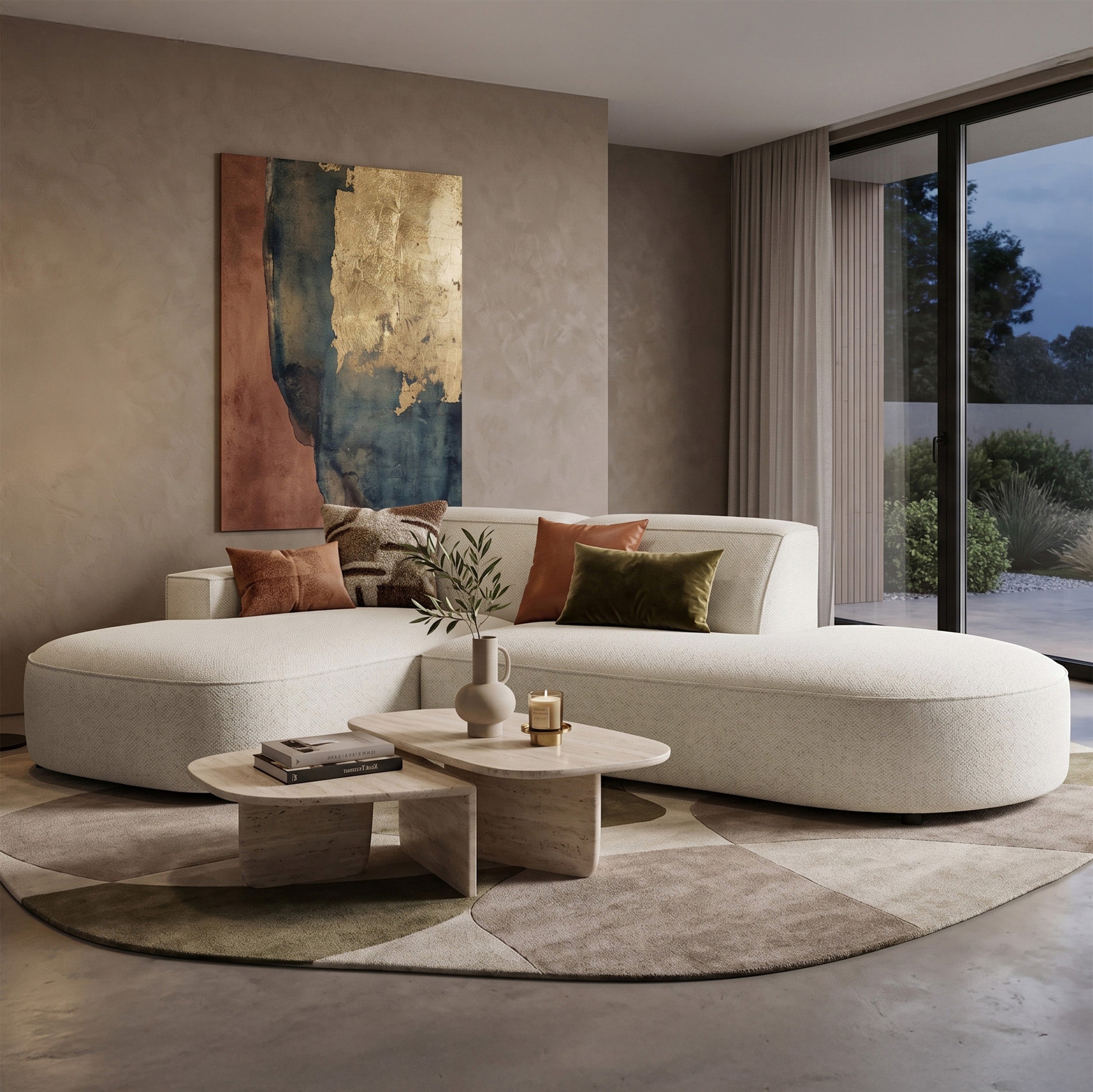 selsey-sallmo-modulares-ecksofa-links-l-form-klein-creme-hydrophober-chenille-st image 2