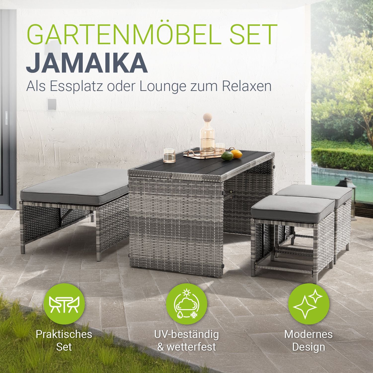 juskys-gartenm-bel-jamaika-2in1-polyrattan-set-grau-meliert image 2
