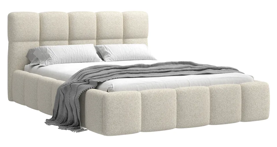 selsey-cloudy-polsterbett-140x200-cm-hellbeige-flechtmuster-holzlattenrost image 1