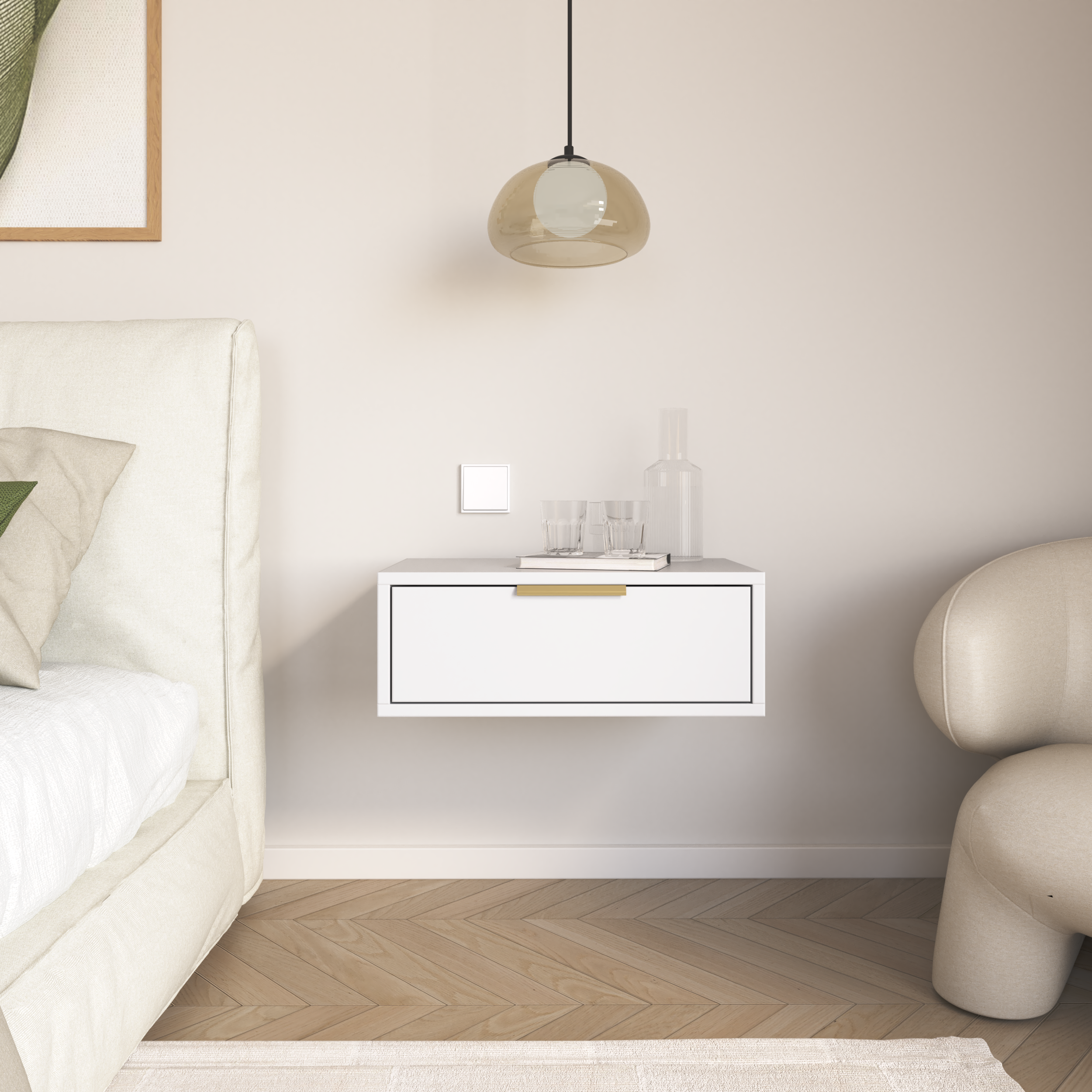 selsey-vena-h-ngender-nachttisch-mit-schublade-50-cm-kaschmir image 2