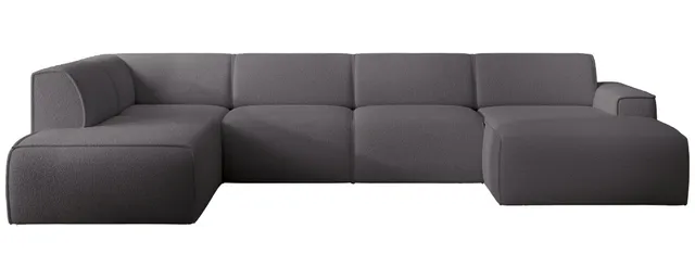 selsey-bouvi-ecksofa-u-f-rmig-linksseitig-dunkelgrau-boucl-stoff image 1