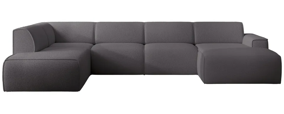 selsey-bouvi-ecksofa-u-f-rmig-linksseitig-dunkelgrau-boucl-stoff image 1
