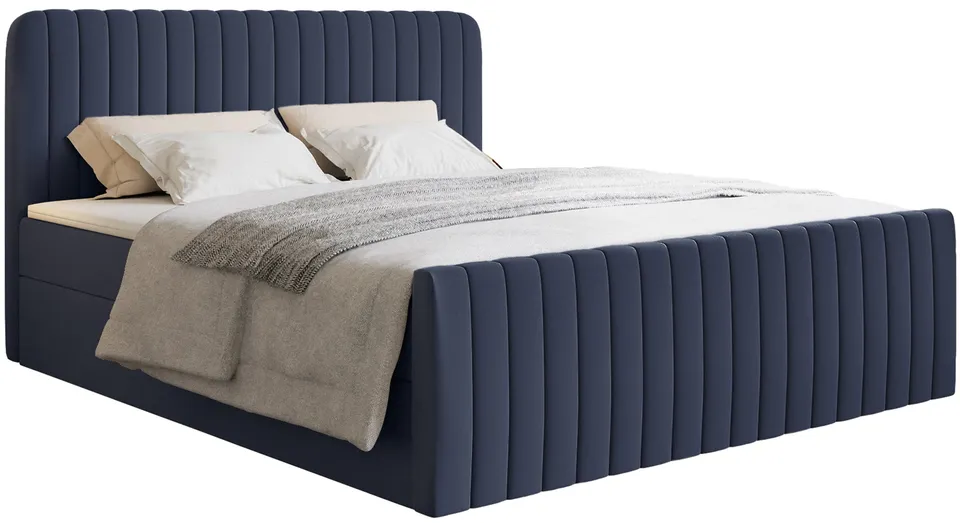 selsey-saliano-boxspringbett-200x200-cm-mit-stauraum-und-topper-marineblau-cheni image 1