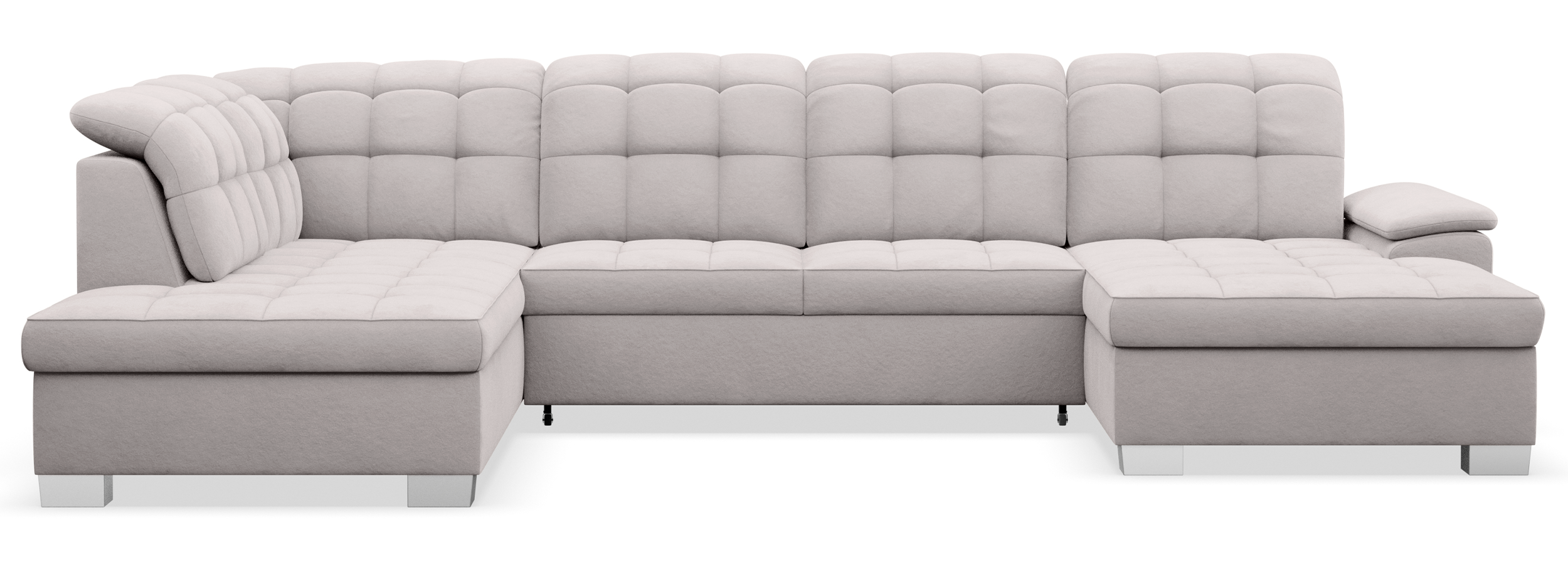 selsey-jamaal-ecksofa-u-form-rechts-mit-schlaffunktion-und-stauraum-hellgrau-sam image 1