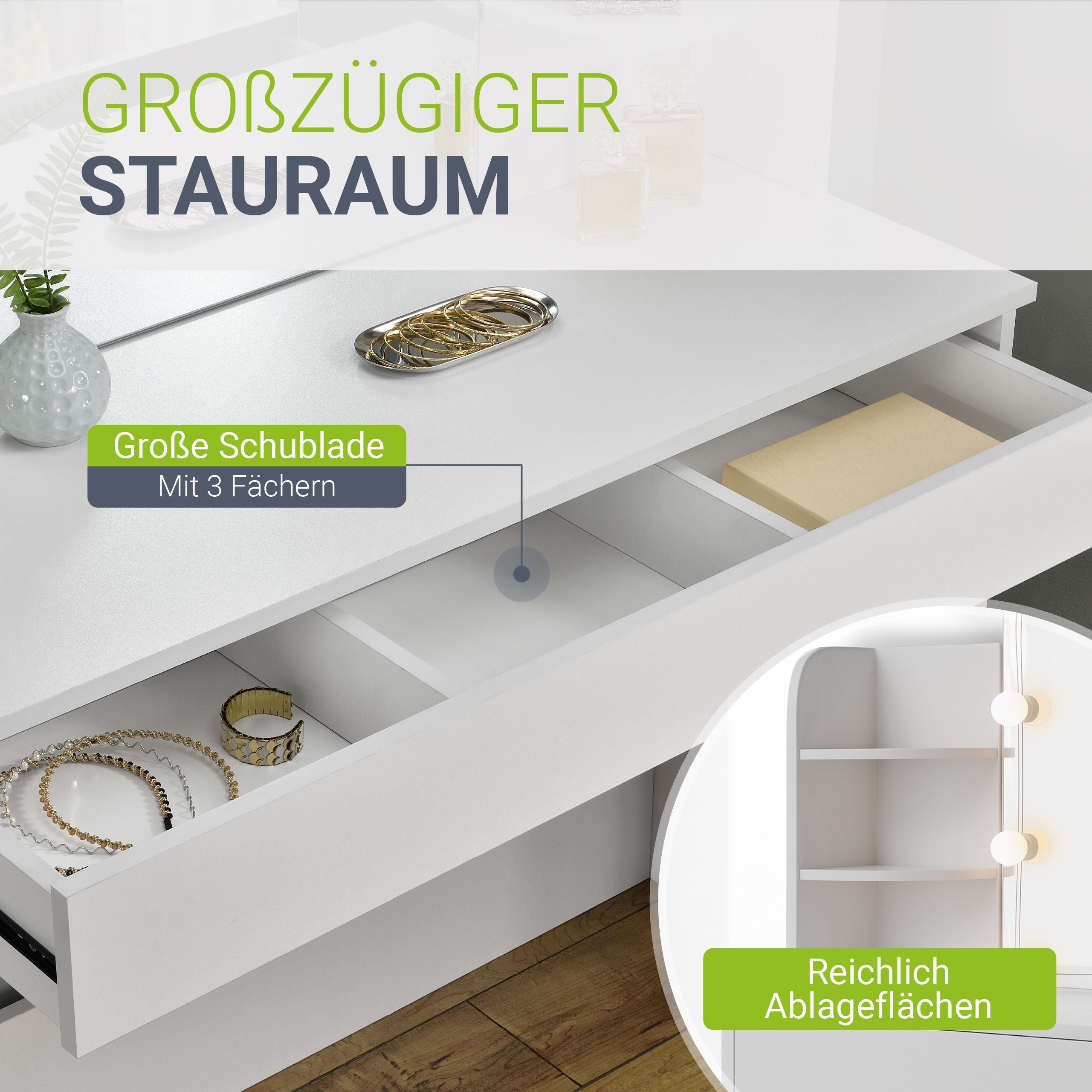 juskys-bella-schminktisch-mit-hocker-tonia-beleuchtet-mit-spiegel image 3