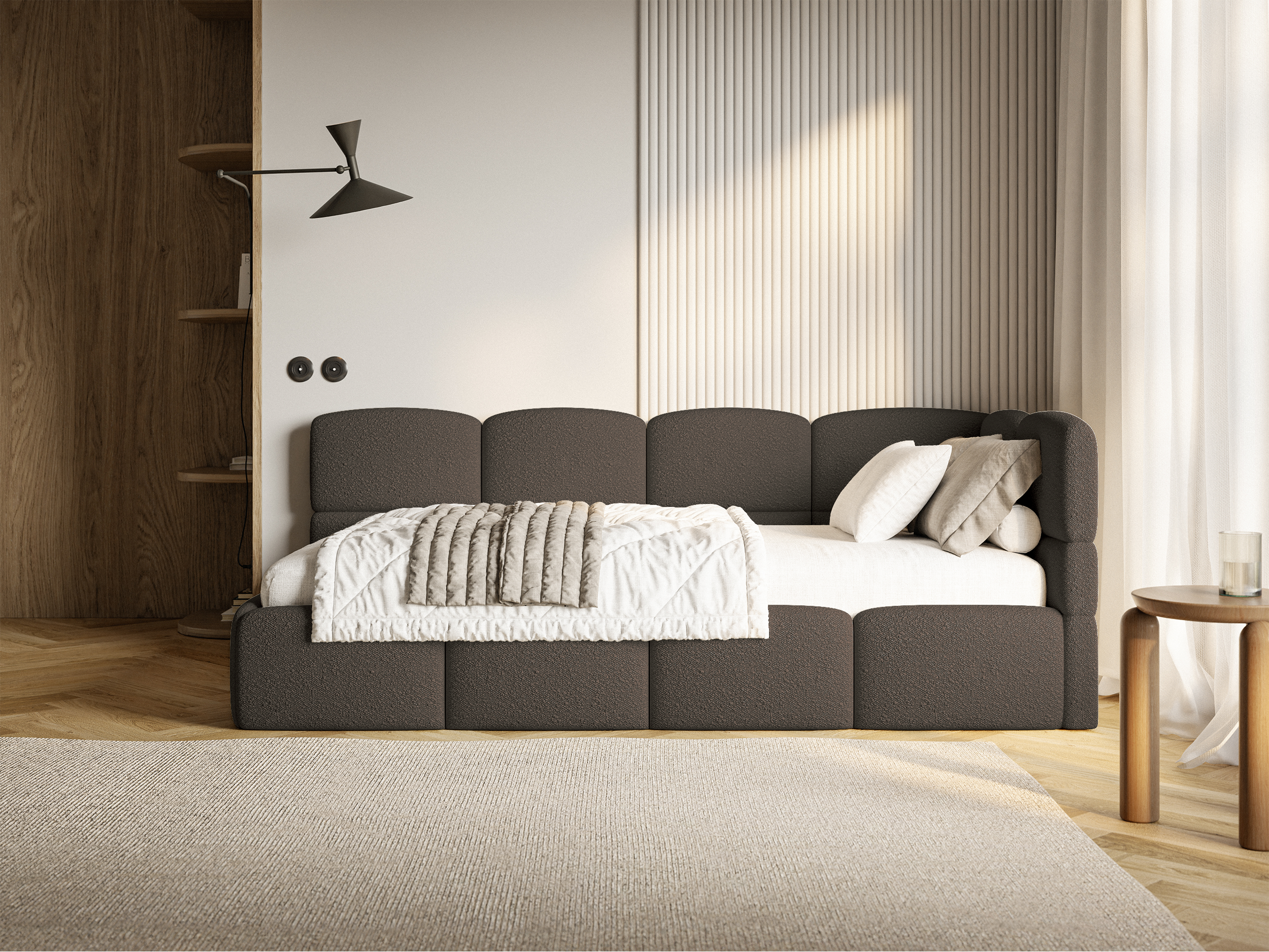 selsey-cloudy-jugendbett-90x200-cm-rechtsseitig-mit-matratze-und-bettkasten-brau image 3