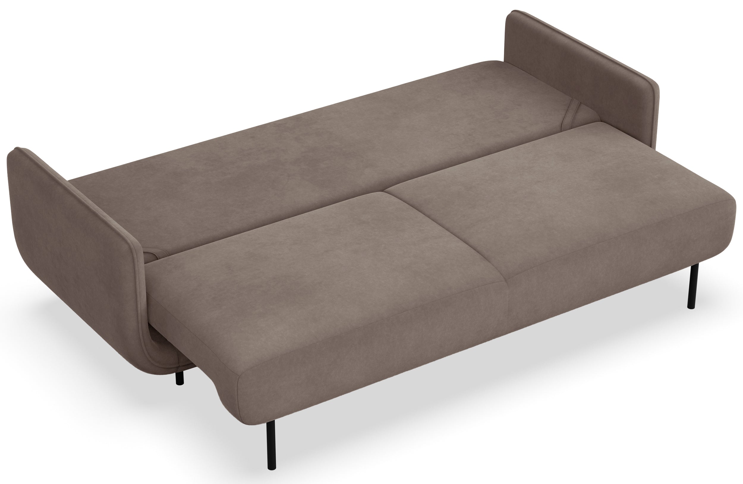 selsey-ovals-dreisitziges-ausklappbares-sofa-hellbrauner-samt image 3