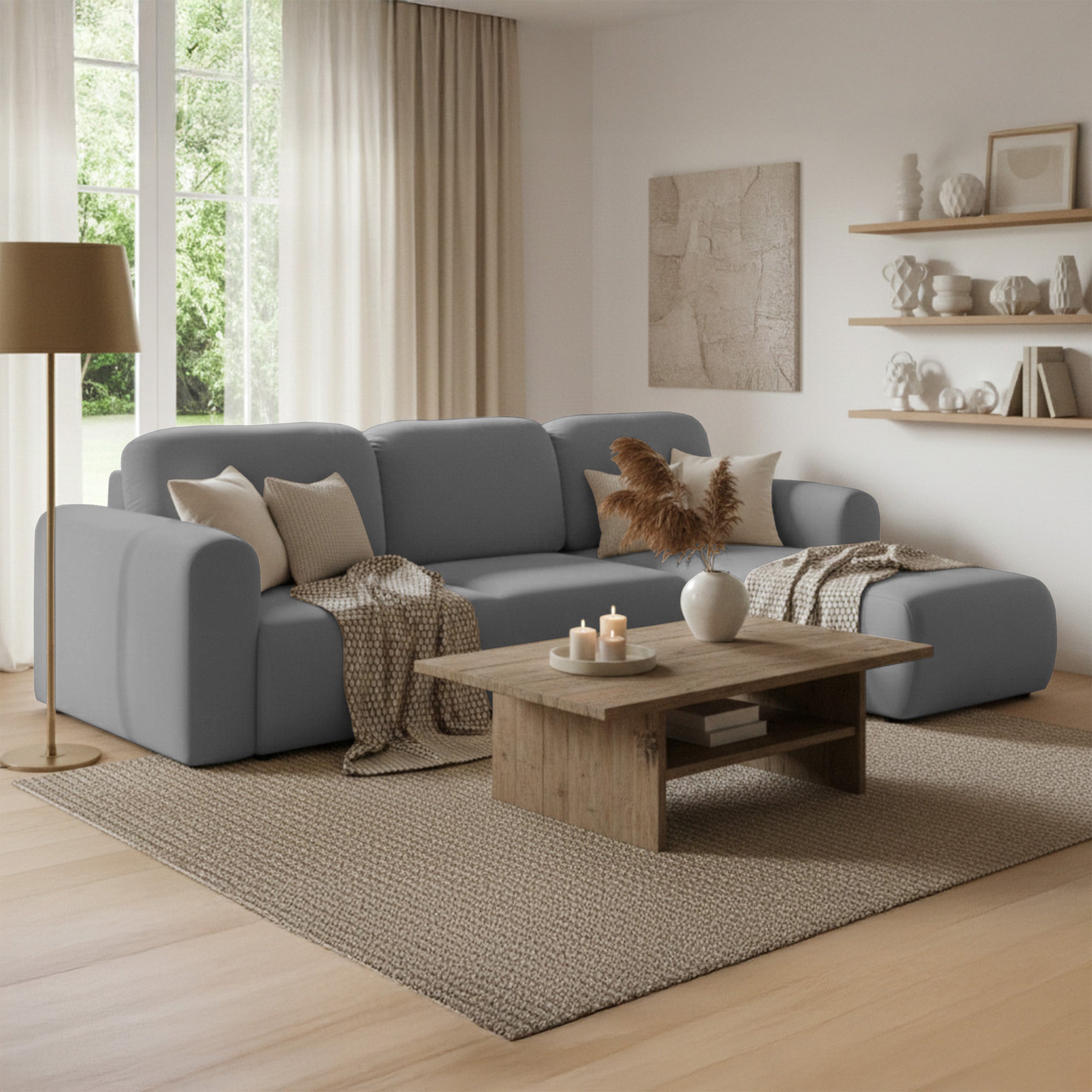 selsey-olido-ecksofa-mit-schlaffunktion-l-f-rmig-mit-stauraum-grauer-wasserabwei image 2