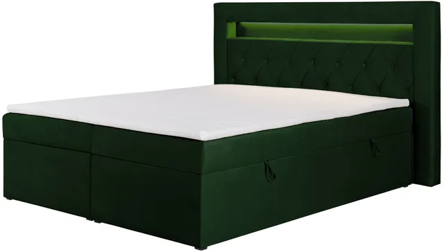 selsey-goldess-kontinentalbett-140x200-cm-mit-stauraum-und-led-samt-flaschengr-n image 1
