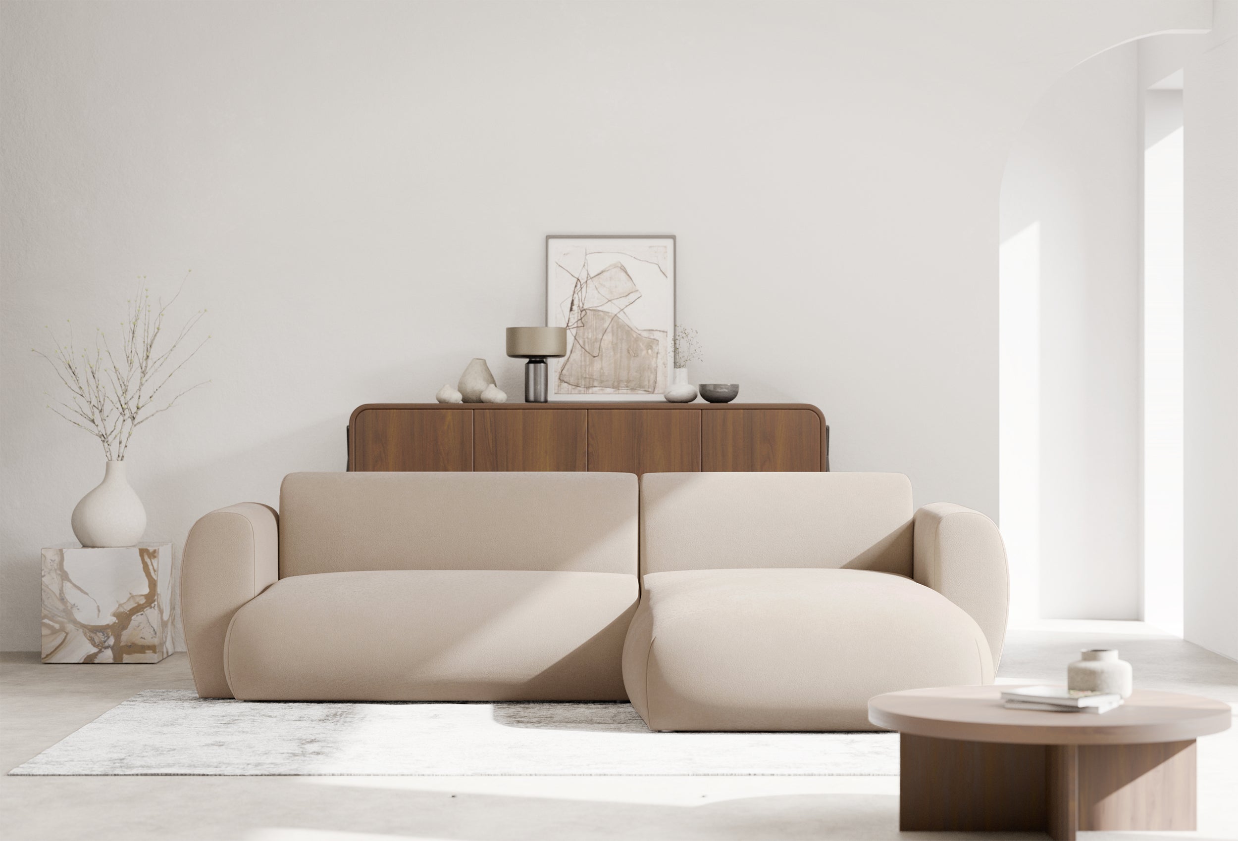 selsey-emia-ecksofa-l-rechts-creme-mit-schlaffunktion-chenille image 2