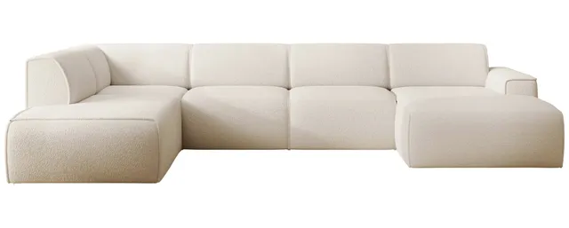 selsey-bouvi-ecksofa-u-f-rmig-links-cremefarben-boucl image 1