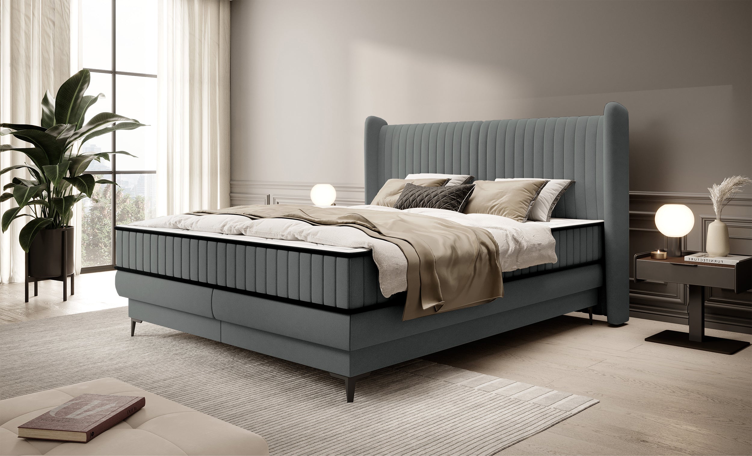 selsey-daliano-kontinentalbett-180x200-cm-mit-stauraum-dunkelgrauer-samt image 2