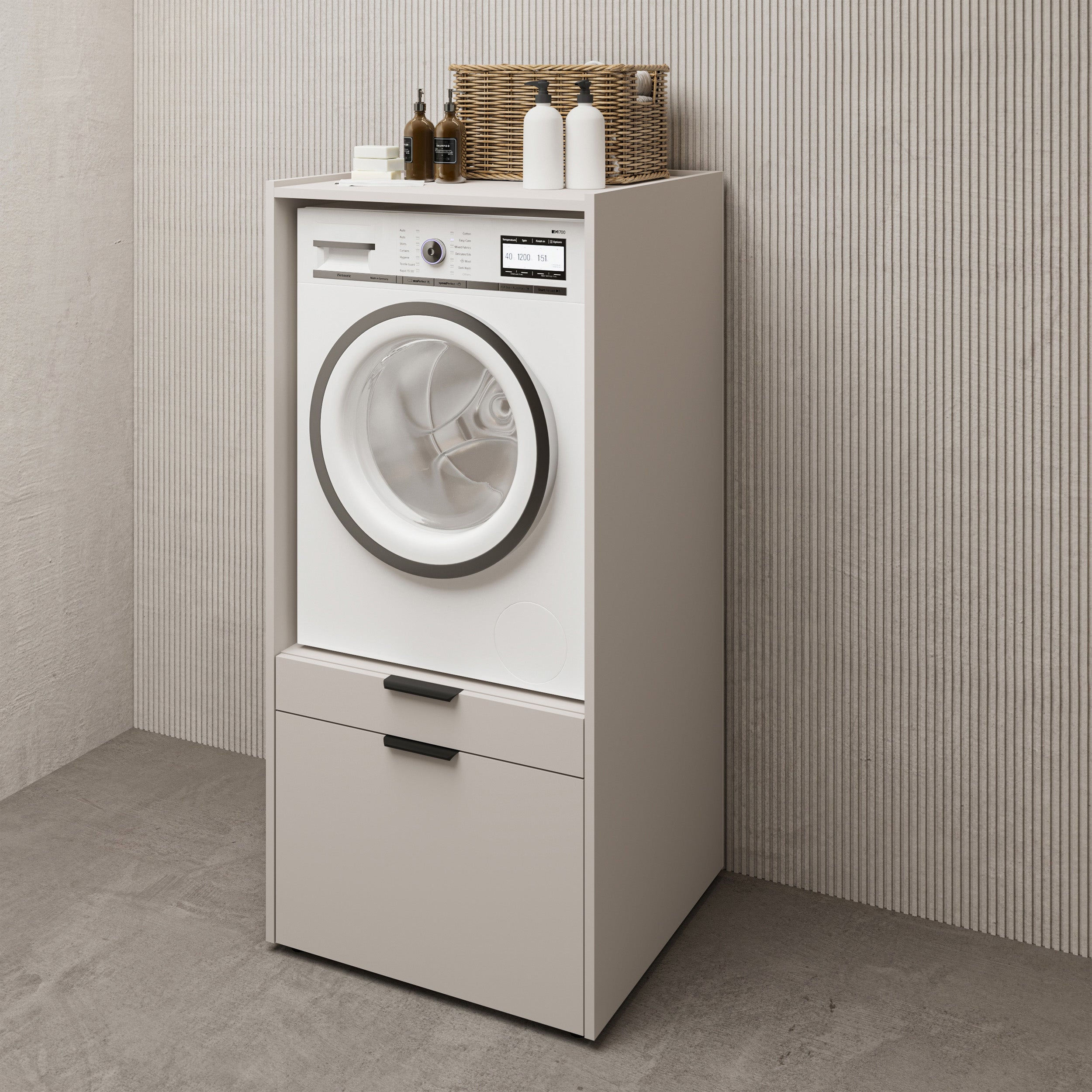 selsey-andiamo-waschmaschinenschrank-mit-schublade-kaschmir image 4