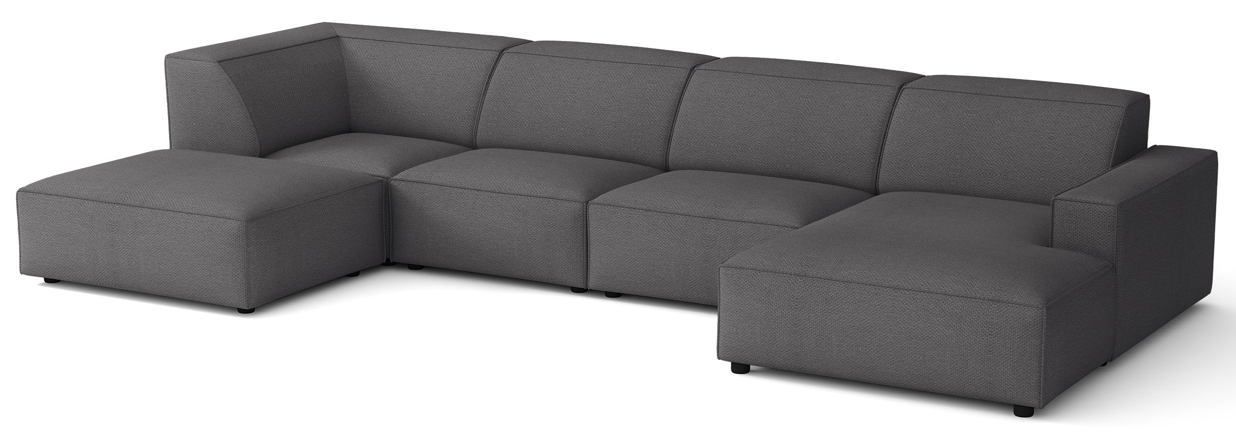 selsey-sellmo-u-f-rmiges-modulares-ecksofa-mit-hocker-links-dunkelgrauer-hydroph image 3