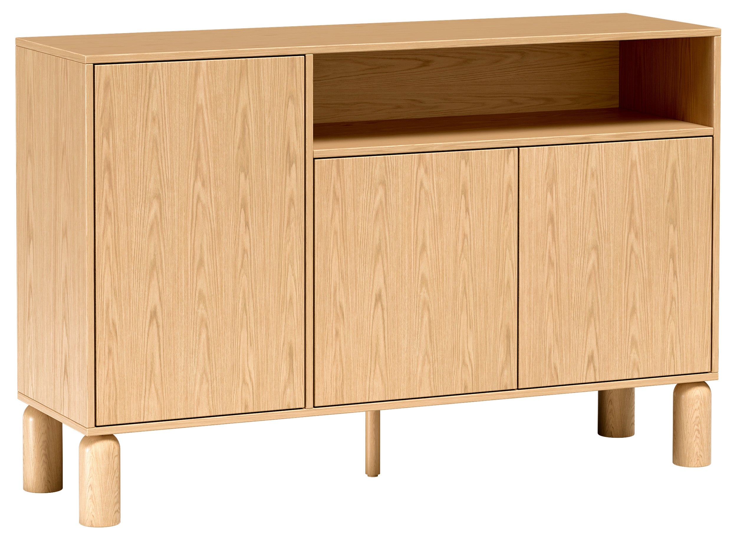 selsey-sanden-dreht-r-kommode-mit-nische-140-cm-eiche-bookmatch image 1