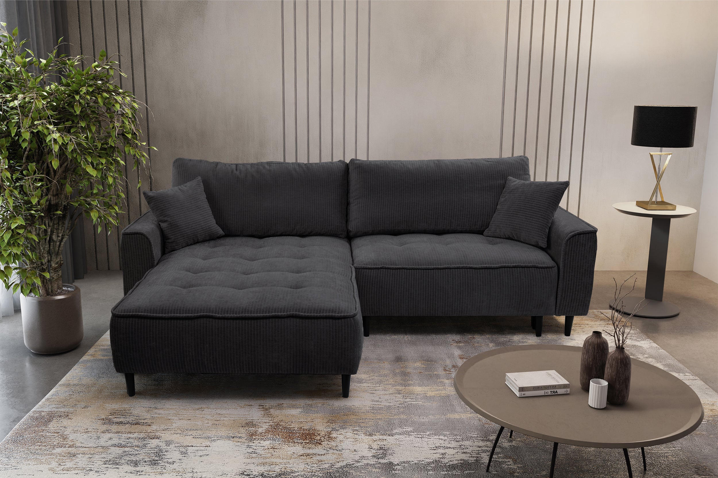 selsey-blues-ecksofa-mit-schlaffunktion-l-f-rmig-linksseitig-grafit-cord-mit-sta image 2