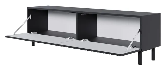 selsey-veldio-new-tv-schrank-140-cm-mit-gefr-ster-front-schwarz image 1