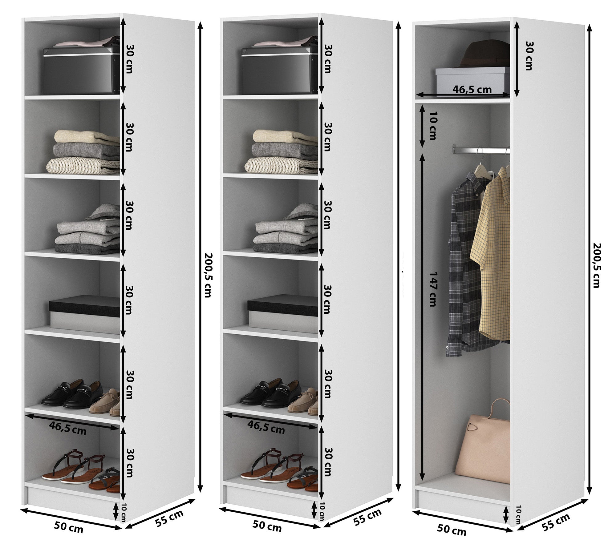 selsey-frame-dreht-renschrank-150-cm-grau-beige-mit-kleiderstange-und-regalen-2 image 7