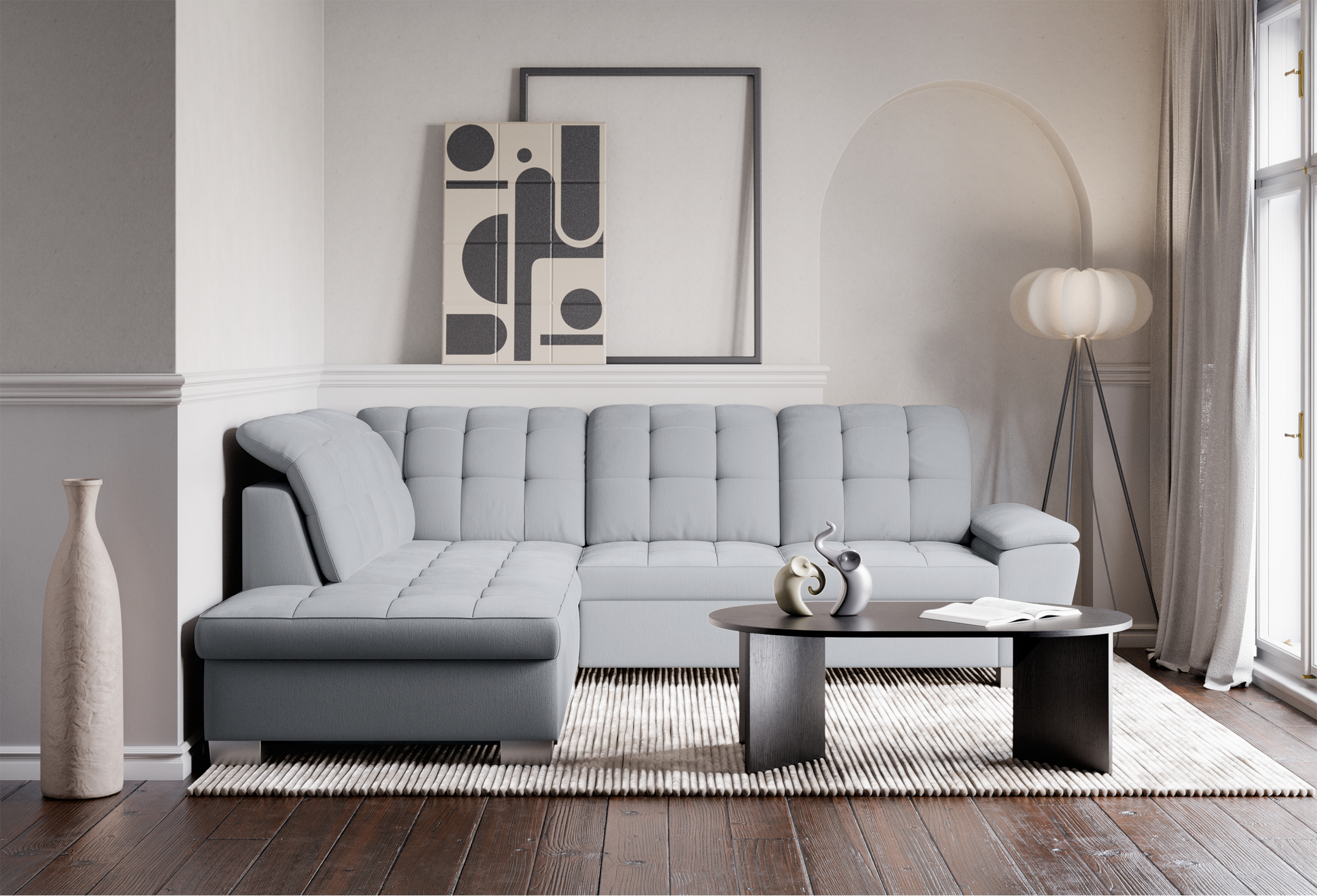 selsey-jamaal-ecksofa-mit-schlaffunktion-links-l-form-mit-stauraum-hellgrau-gefl image 2