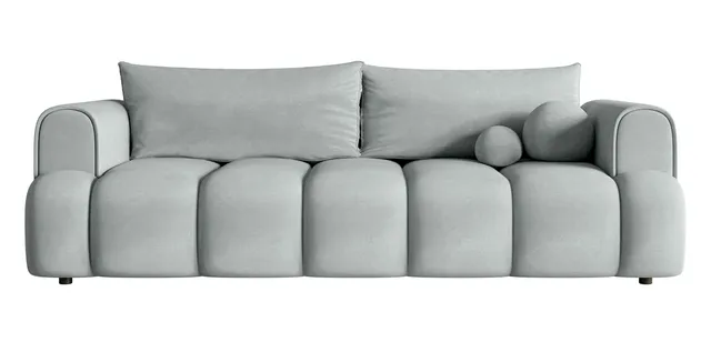 selsey-dandelino-3-sitzer-sofa-hellgrau-velours-wasserabweisend-mit-schlaffunkti image 1